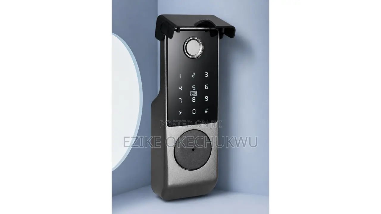 Waterproof Outdoor Gate Rim Smart Door Lock Wifi Fingerprint Lock