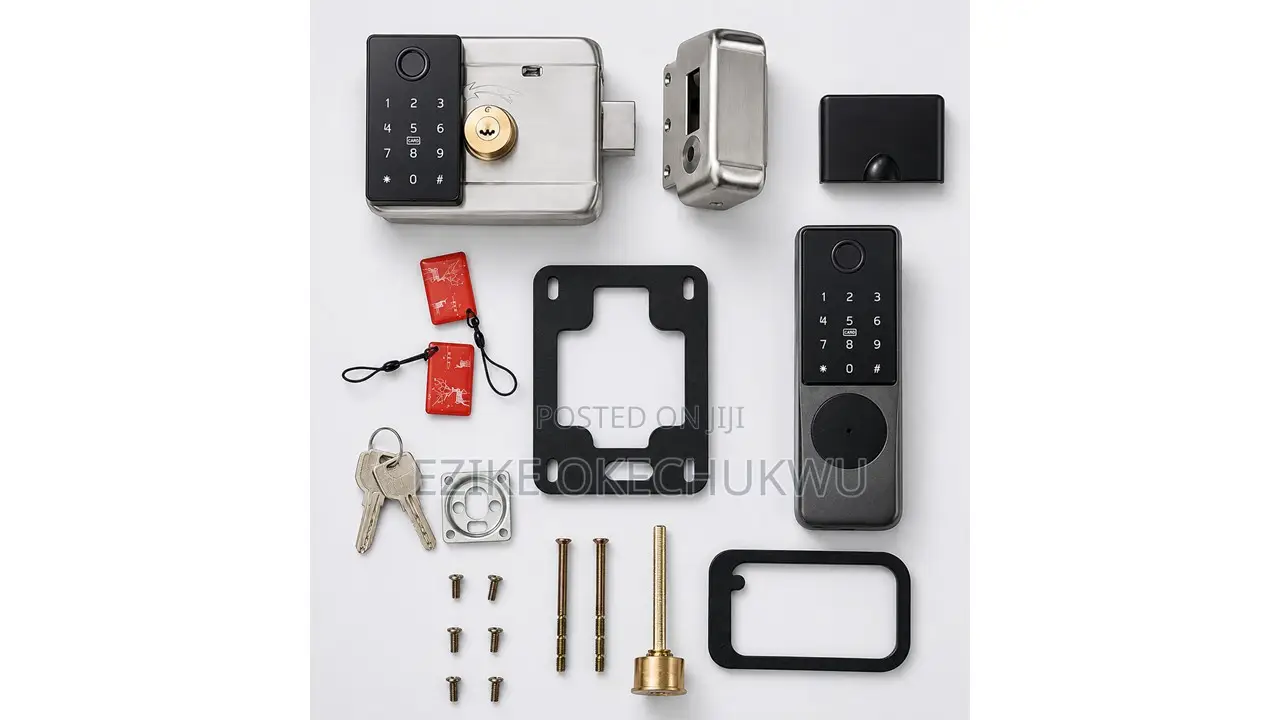 Waterproof Outdoor Gate Rim Smart Door Lock Wifi Fingerprint Lock