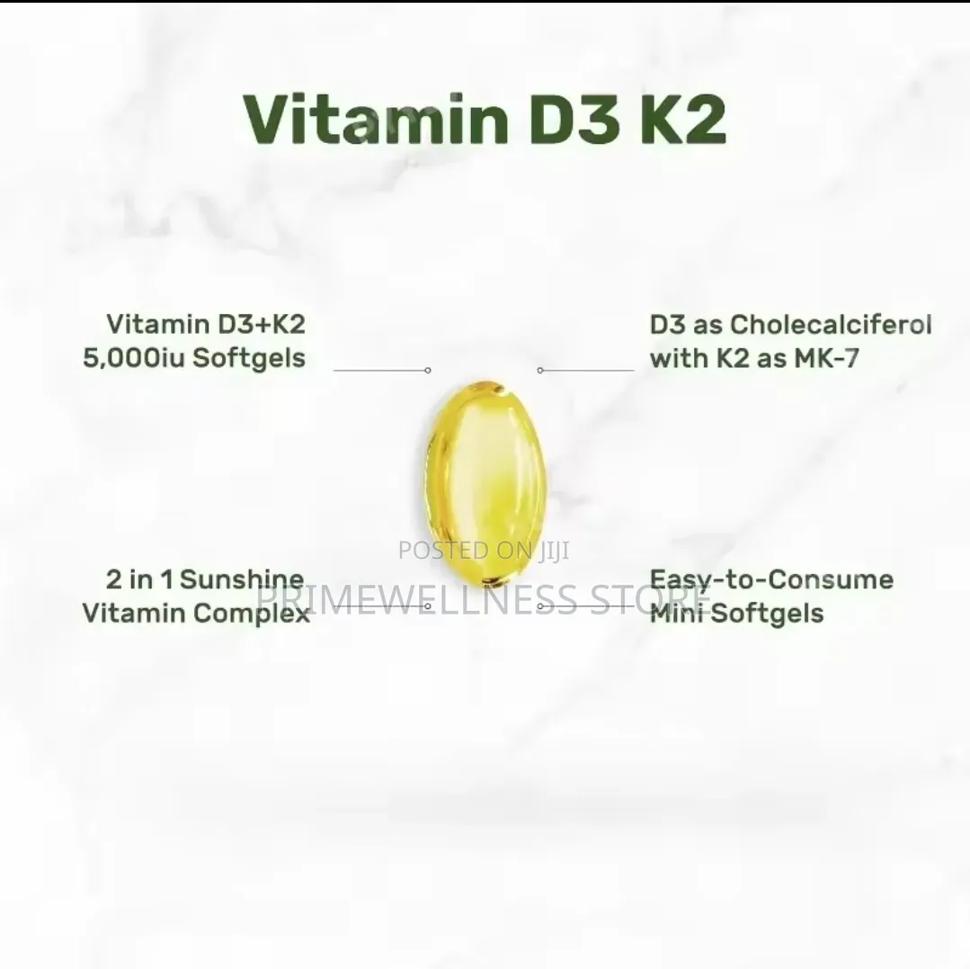Vitamin D3 +, 2 in 1 Support 250 Soft Gel 6months Serving
