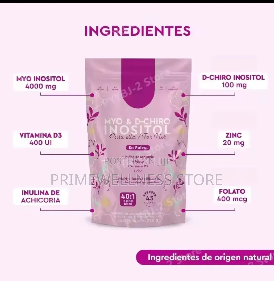 Myo D-Chiro Inositol+Folate+D3+Zinc 225g