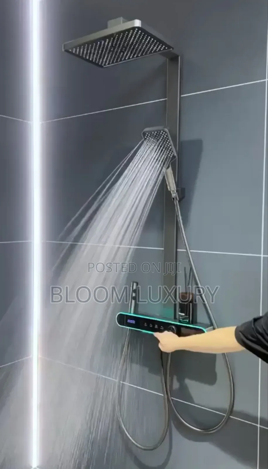 High Quality Thermostatic Grey Shower 
