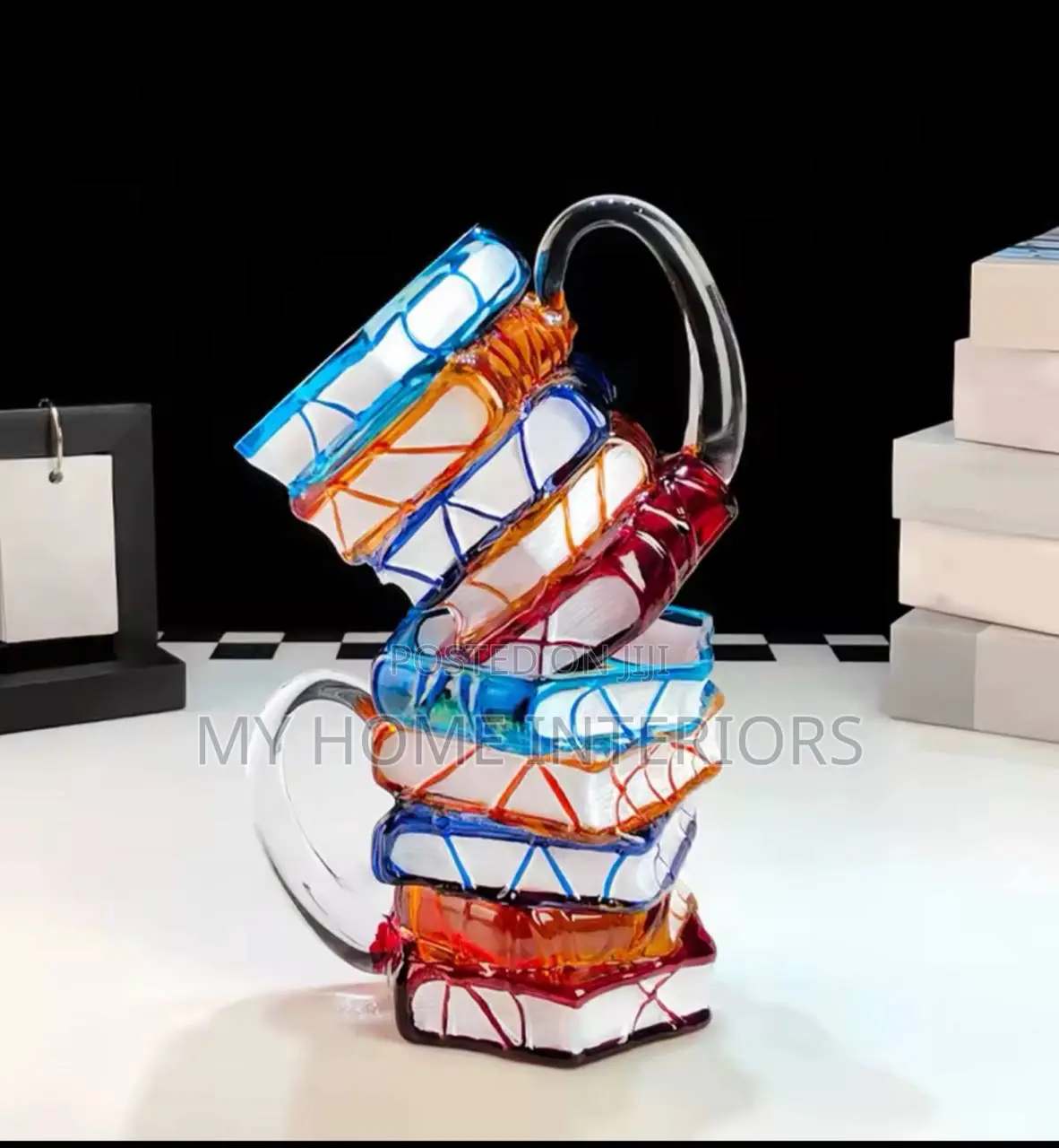 3d Book Mug Glass Cup