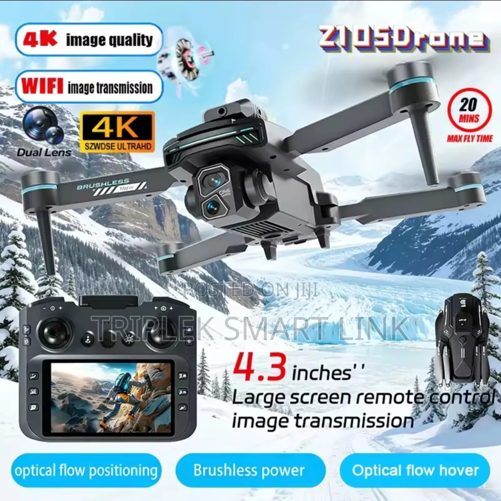 Z105 New Wifi Hd Hexacopter Eis Anti-Shake Smart Drone