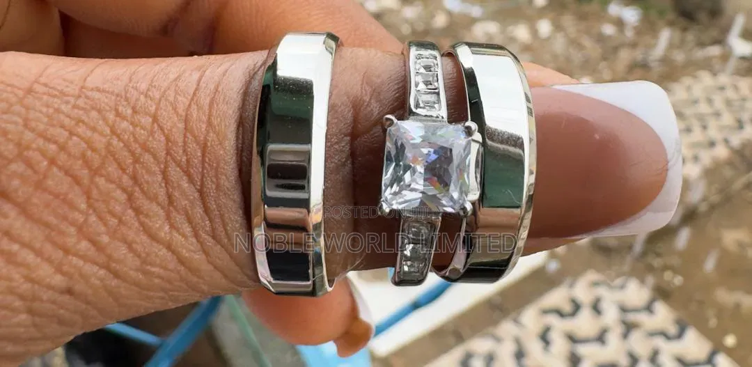 Silver Sophisticated Non Tarnish Steel Rings Og 6
