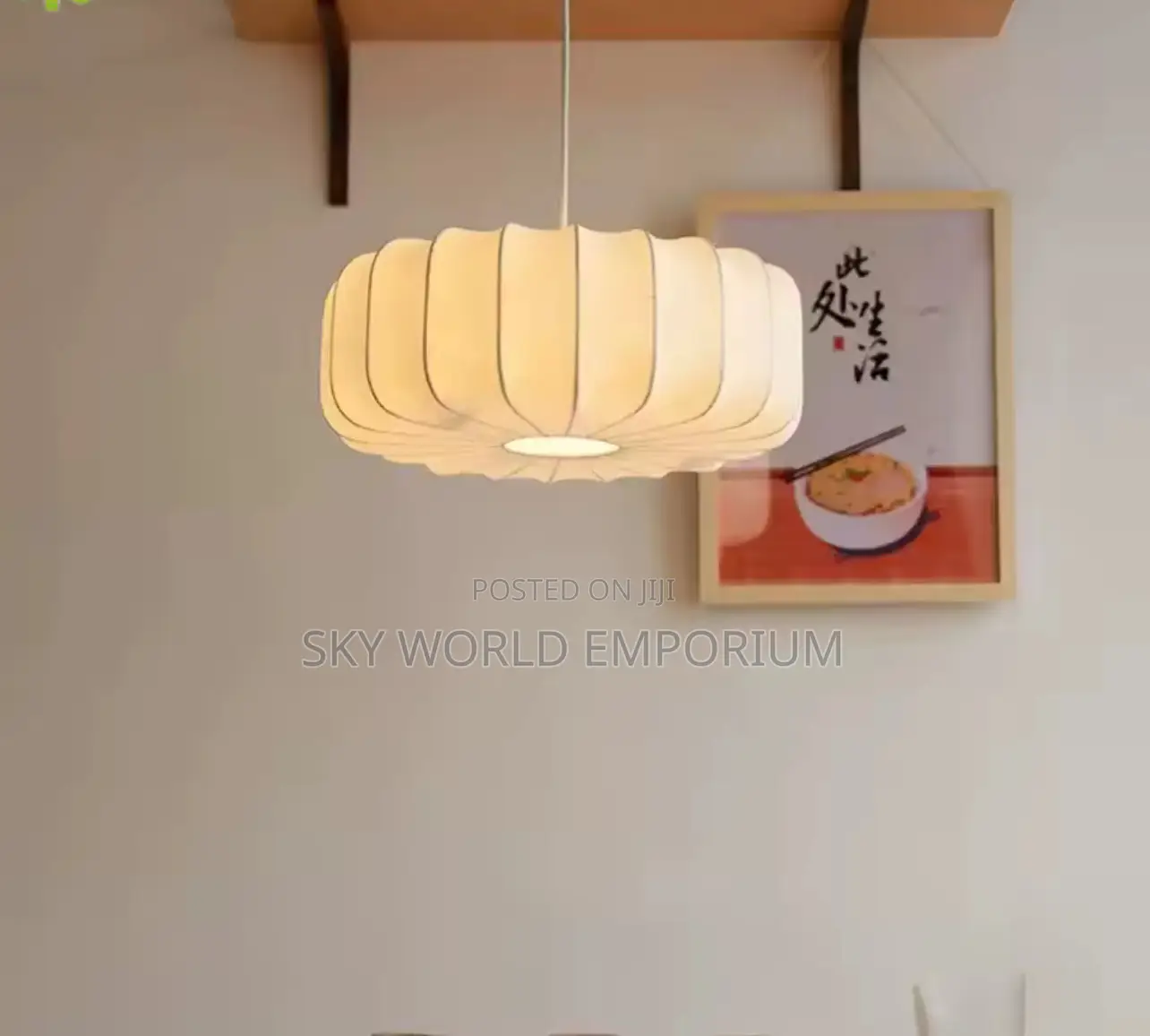 Minimalist Wabi-Sabi Silk Pendant Lights
