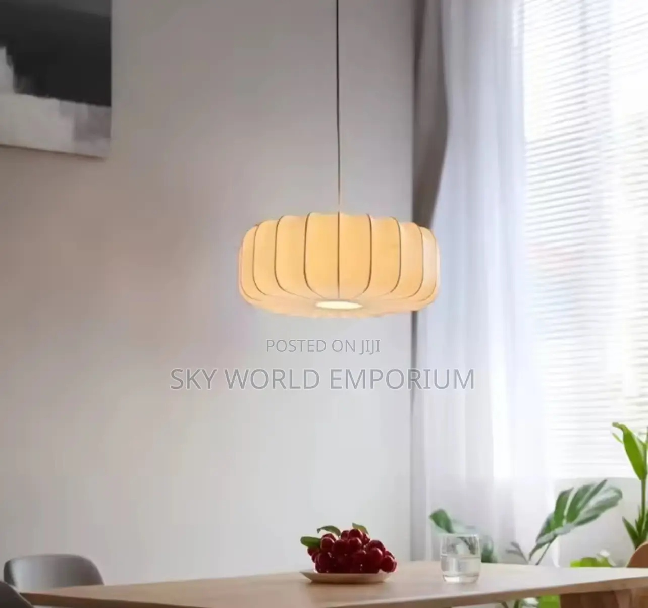 Minimalist Wabi-Sabi Silk Pendant Lights