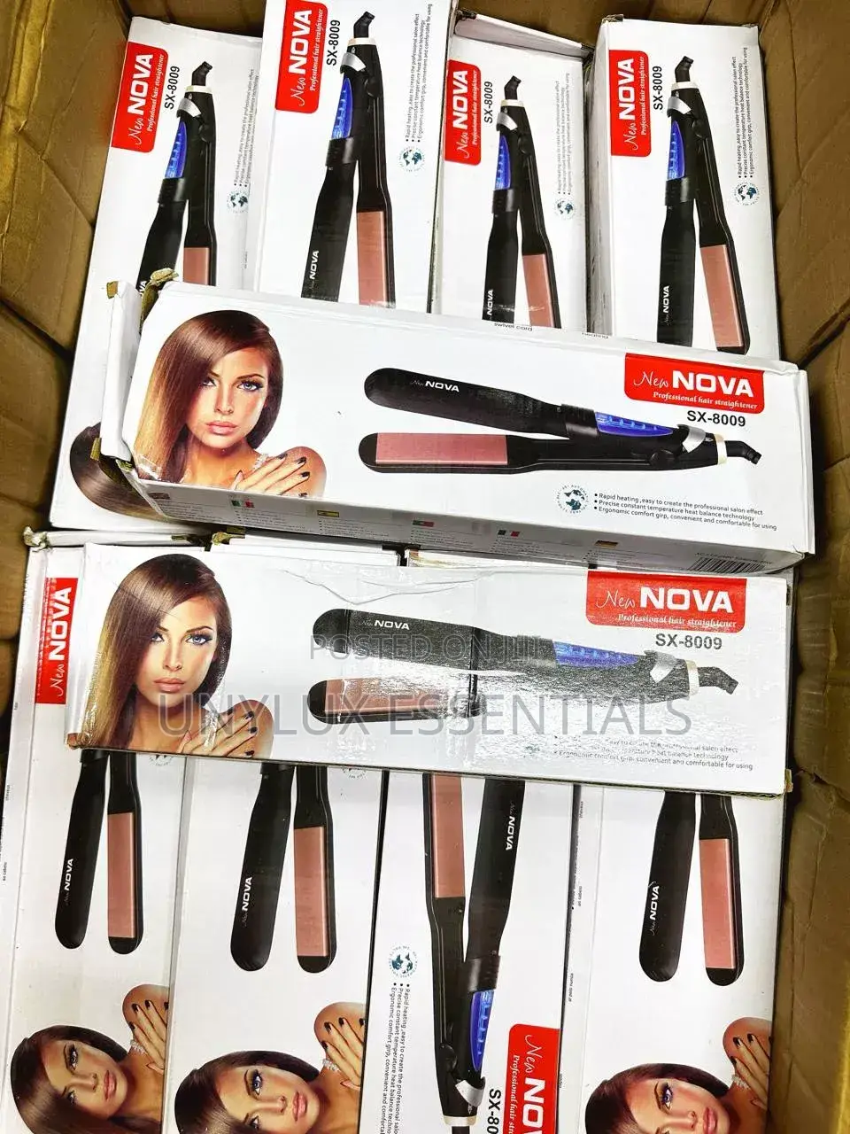 Nova Hair Straightener White Pack