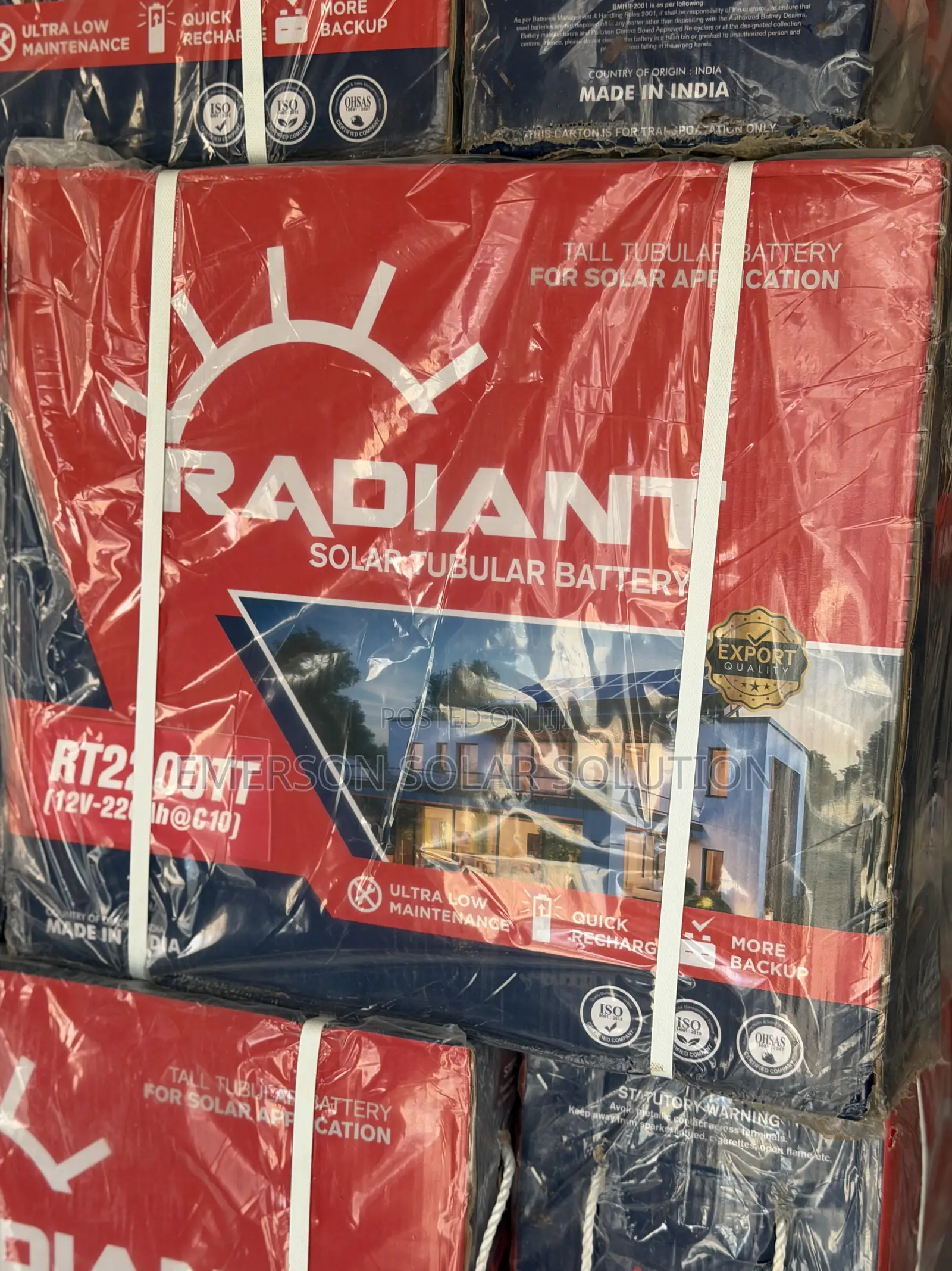 220ah 12v Radiant Tubular Battery