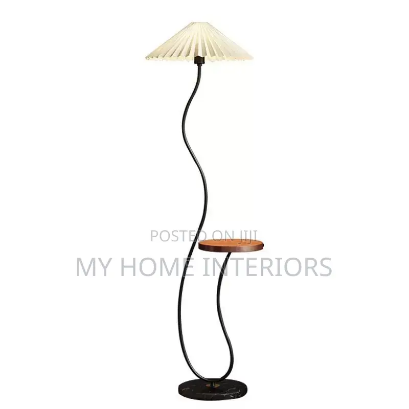 French Retro Style Floor Lamp Shelf