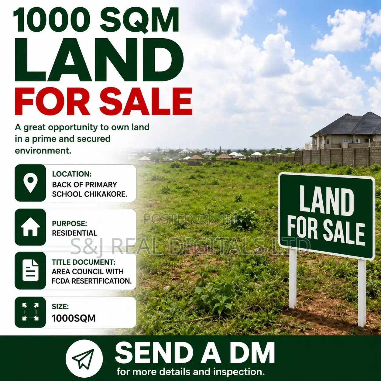 1000 SQM Land