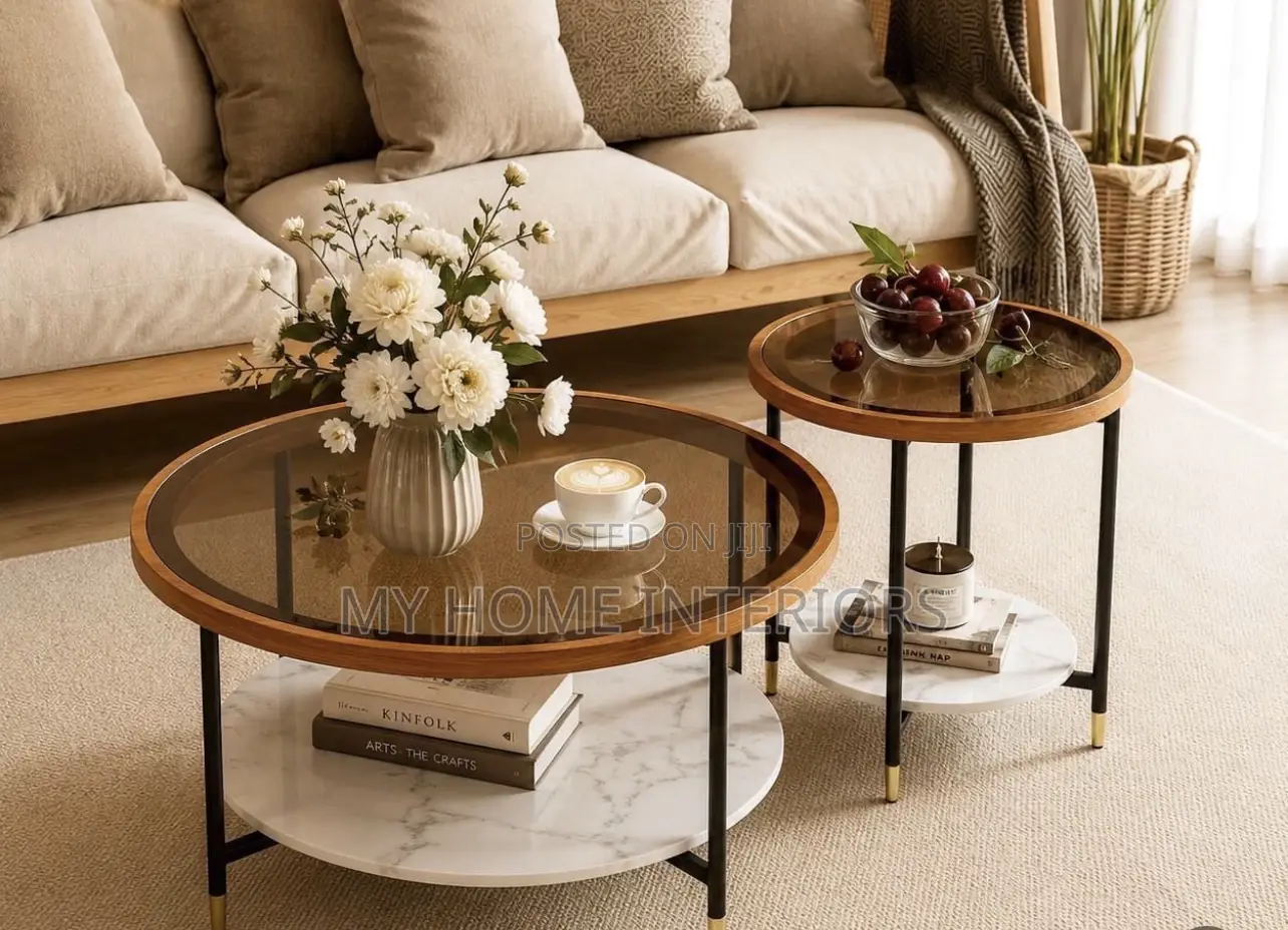 Glass Top 2in1 Center Table
