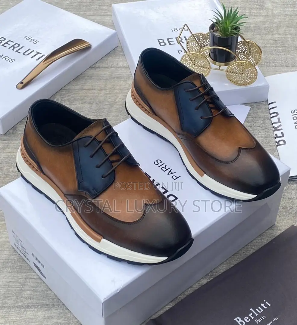 Berluti Quality Luxury Men Genuine Leather Shoe
