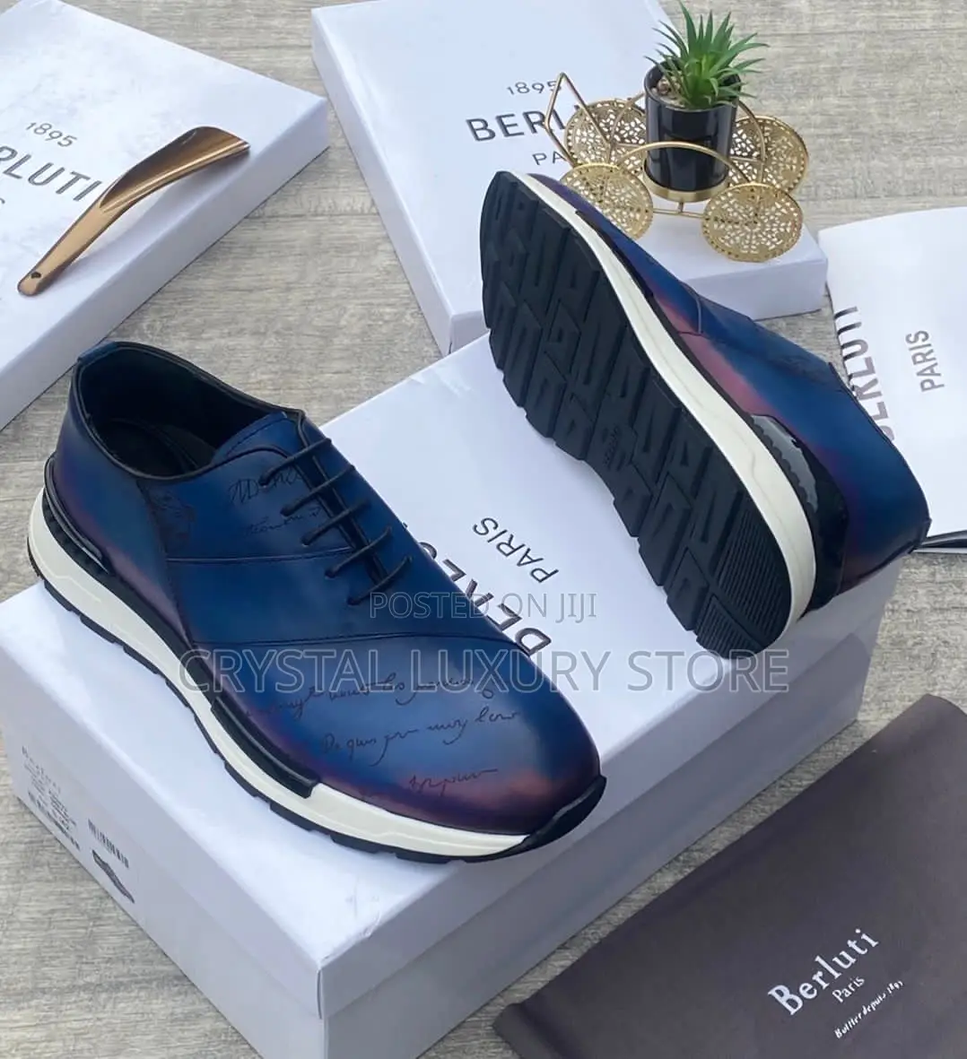 Berluti Quality Luxury Men Genuine Leather Shoe