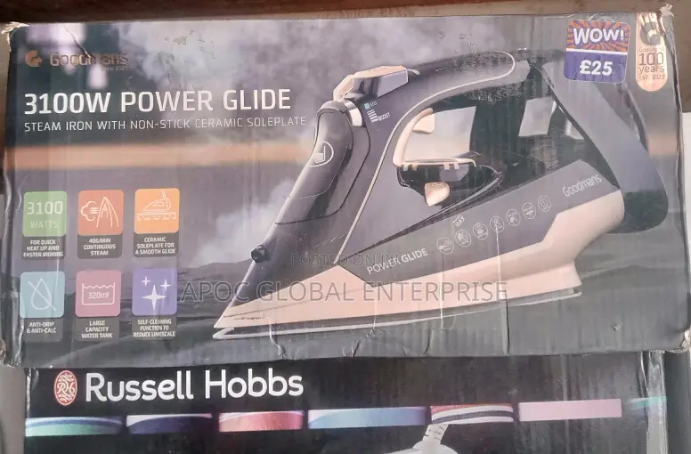 Goodmans High Power 3100w Steam Iron With Non-Stick Ceramic Soleplate