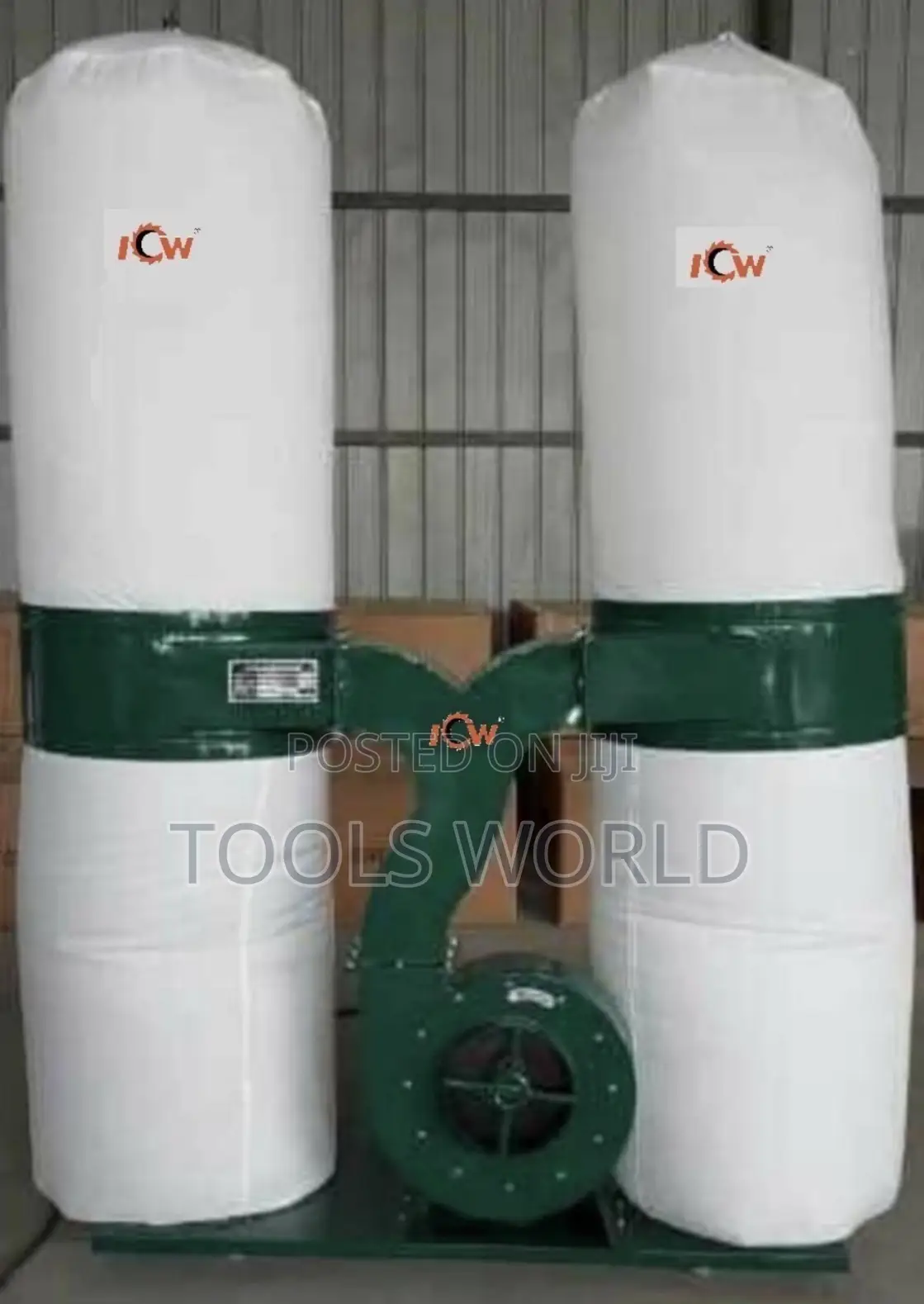 7.5kw Industrial Double Barrel Wood Dust Collector for Workshops