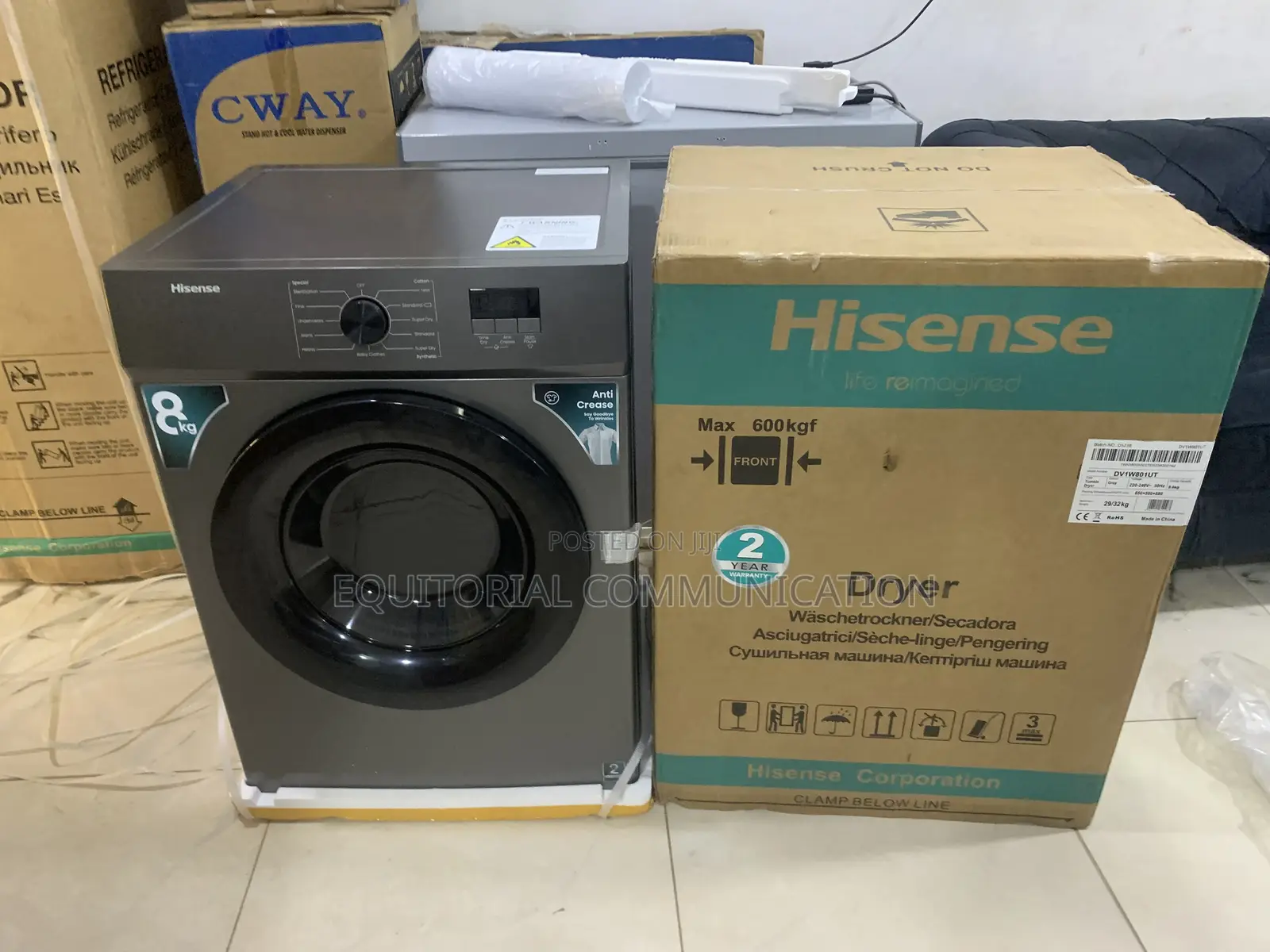 Hisense Dv1w801ut 8kg Front Load Dryer