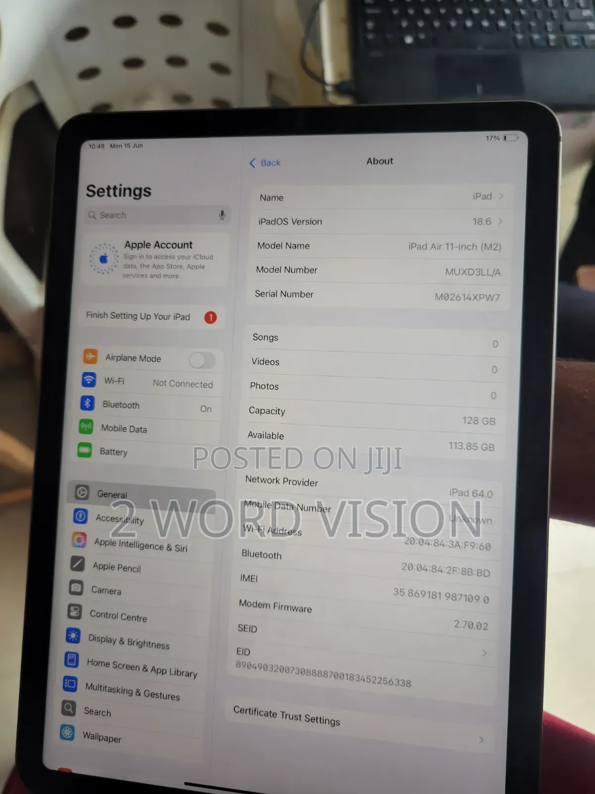 Apple iPad Air 11 (2024) 128 GB Gray