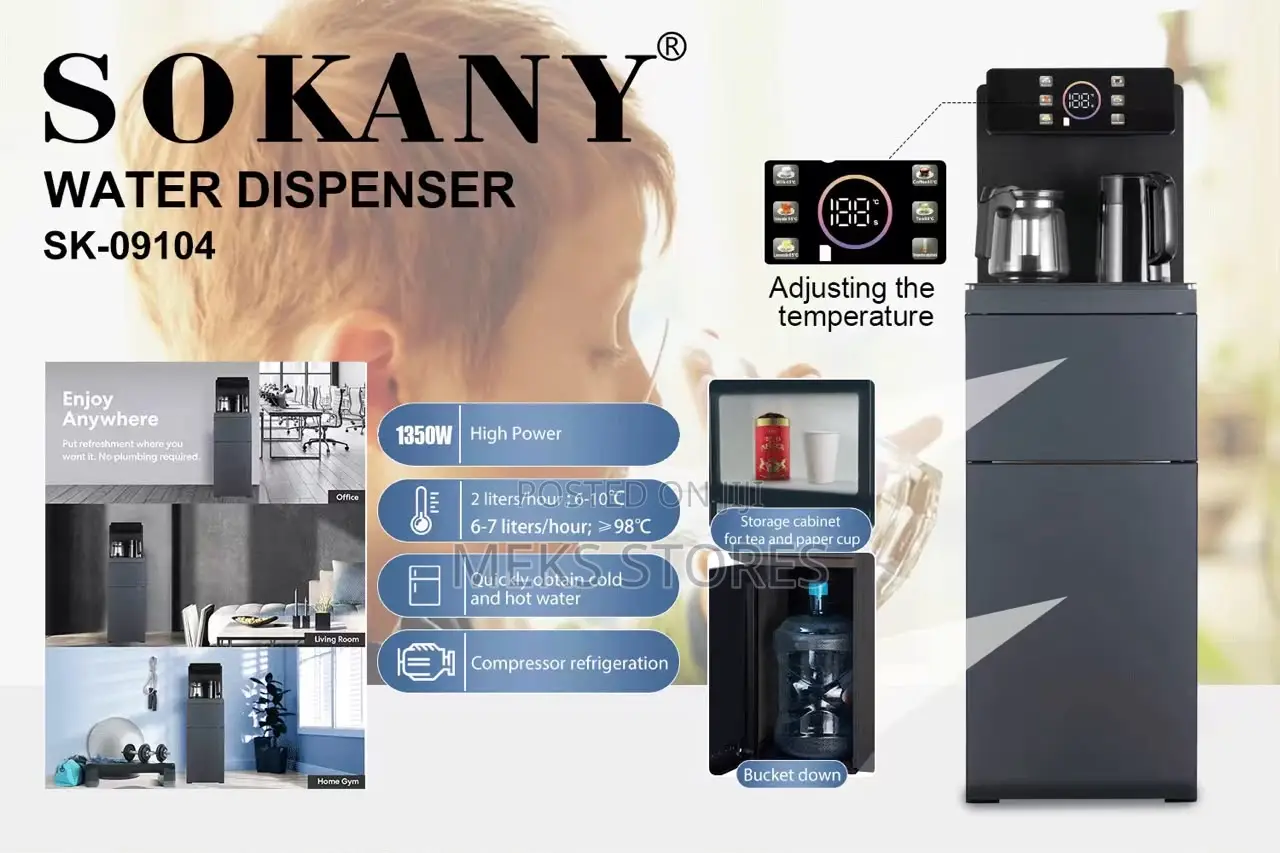 Sokany Sk - 09104 Water Dispenser With Compressor