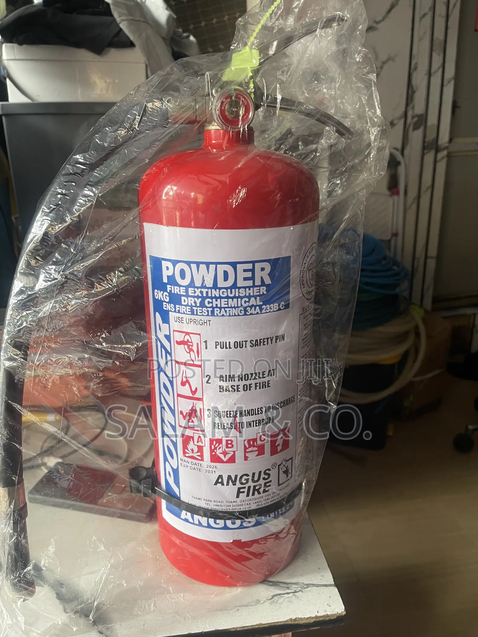 6kg Dcp Powder Fire Extinguisher – Dry Chemical Fire Safety Equipment