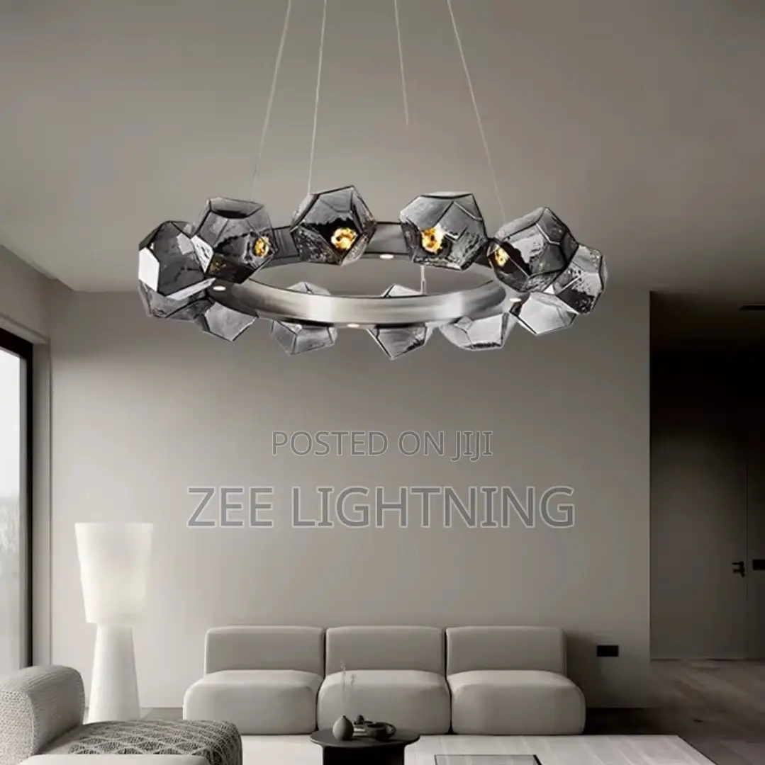Transparent Glass Chandelier (Size 800mm)
