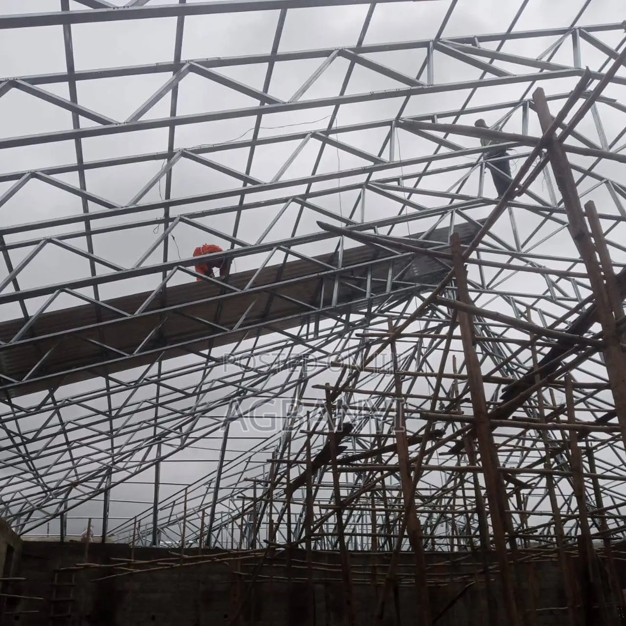 Galvanize Steel Trusses/ Roof Coverage