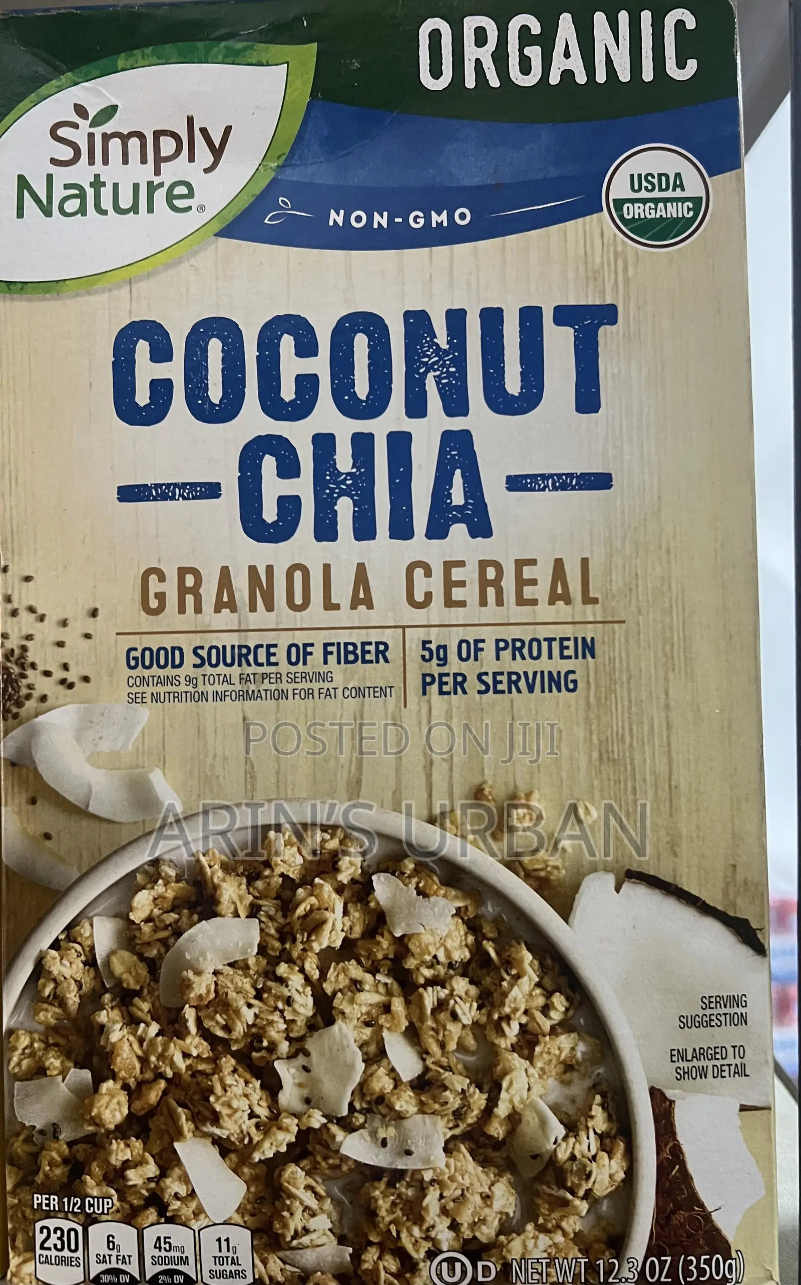 Simply Nature Coconut Chia Granola Cereals