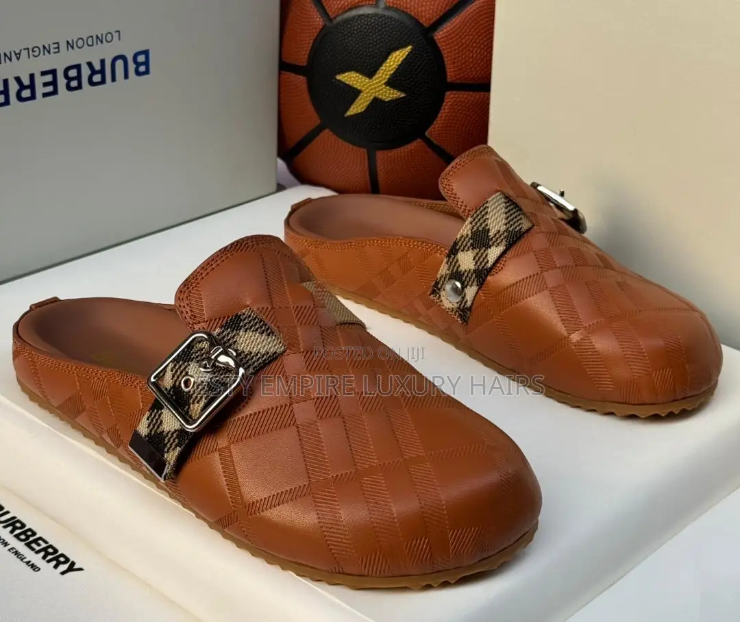 Burberry Quality Luxury Men Genuine Leather Half Shoe