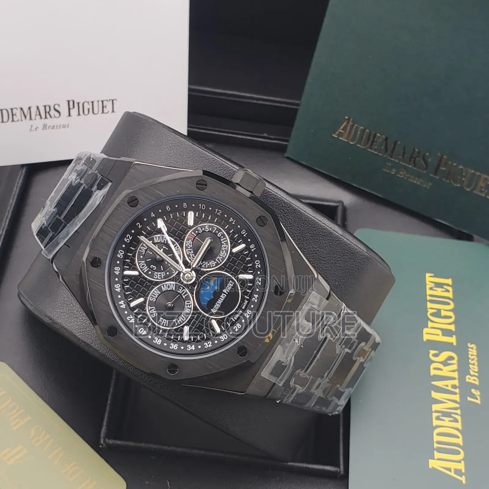 Original Audemars Piguet Royal Oak Black Chain Watch Available Instore
