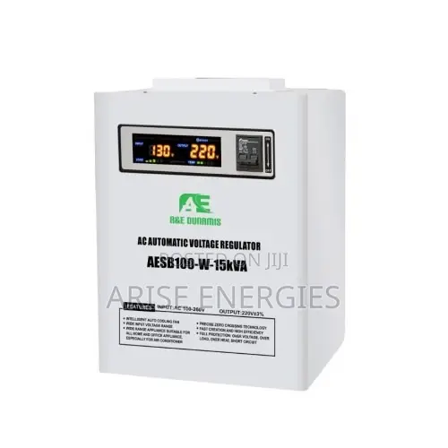 A E Dunamis 15kva Servo Voltage Stabilizer Wall Mount(100v-260v)