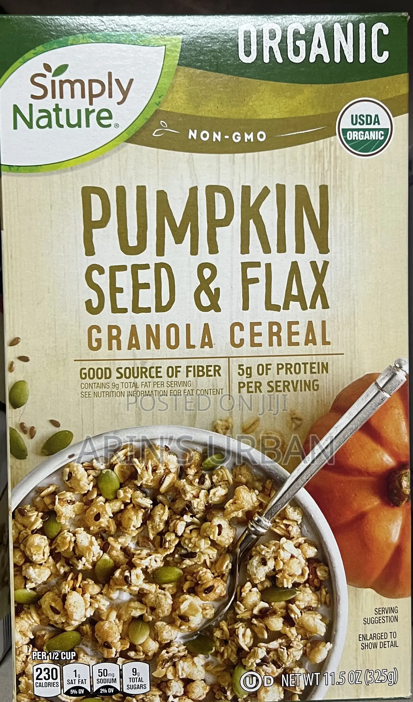 Simply Nature Pumpkin Seed Flax Granola Cereal