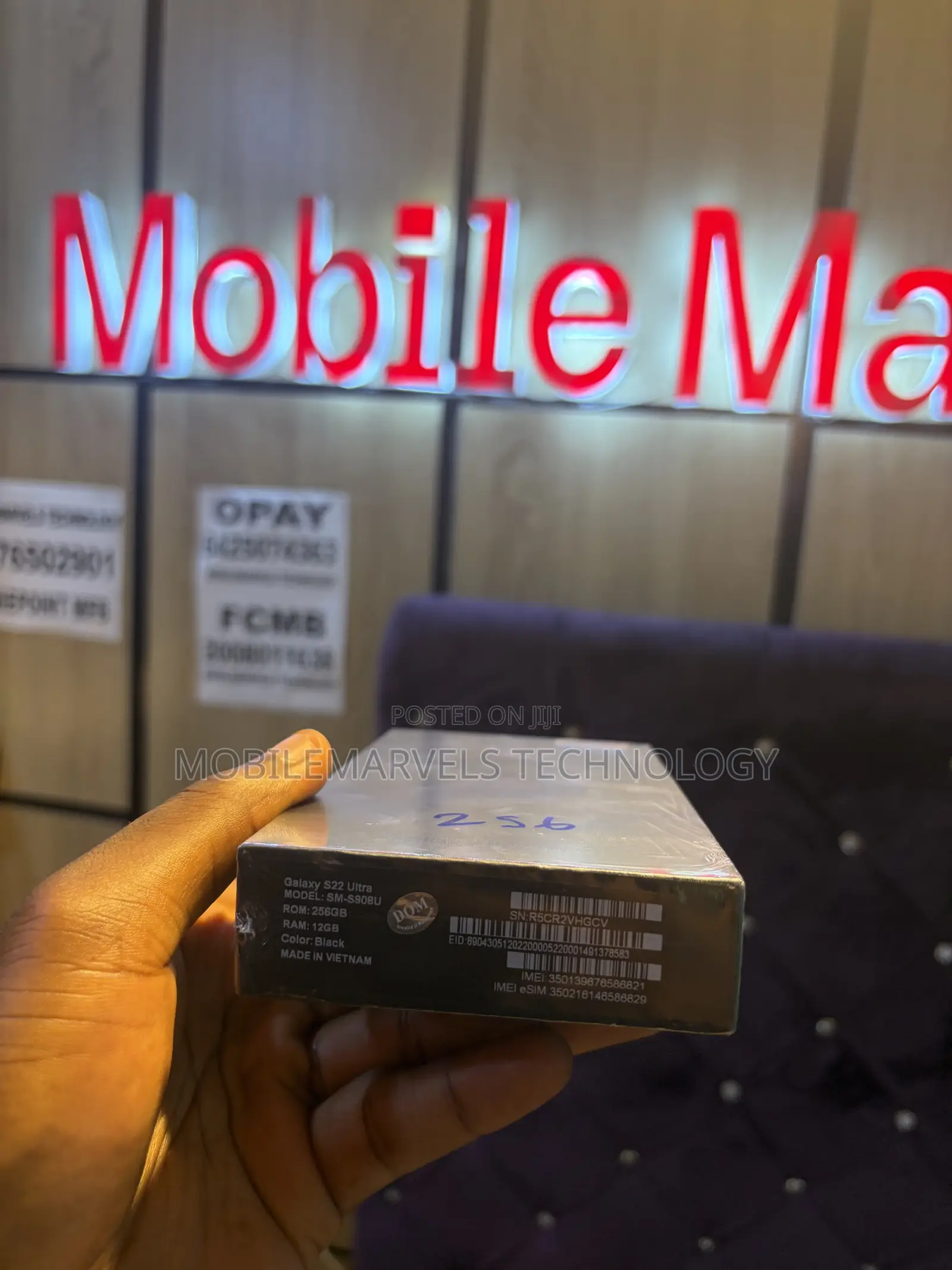New Samsung Galaxy S22 Ultra 256 GB Black