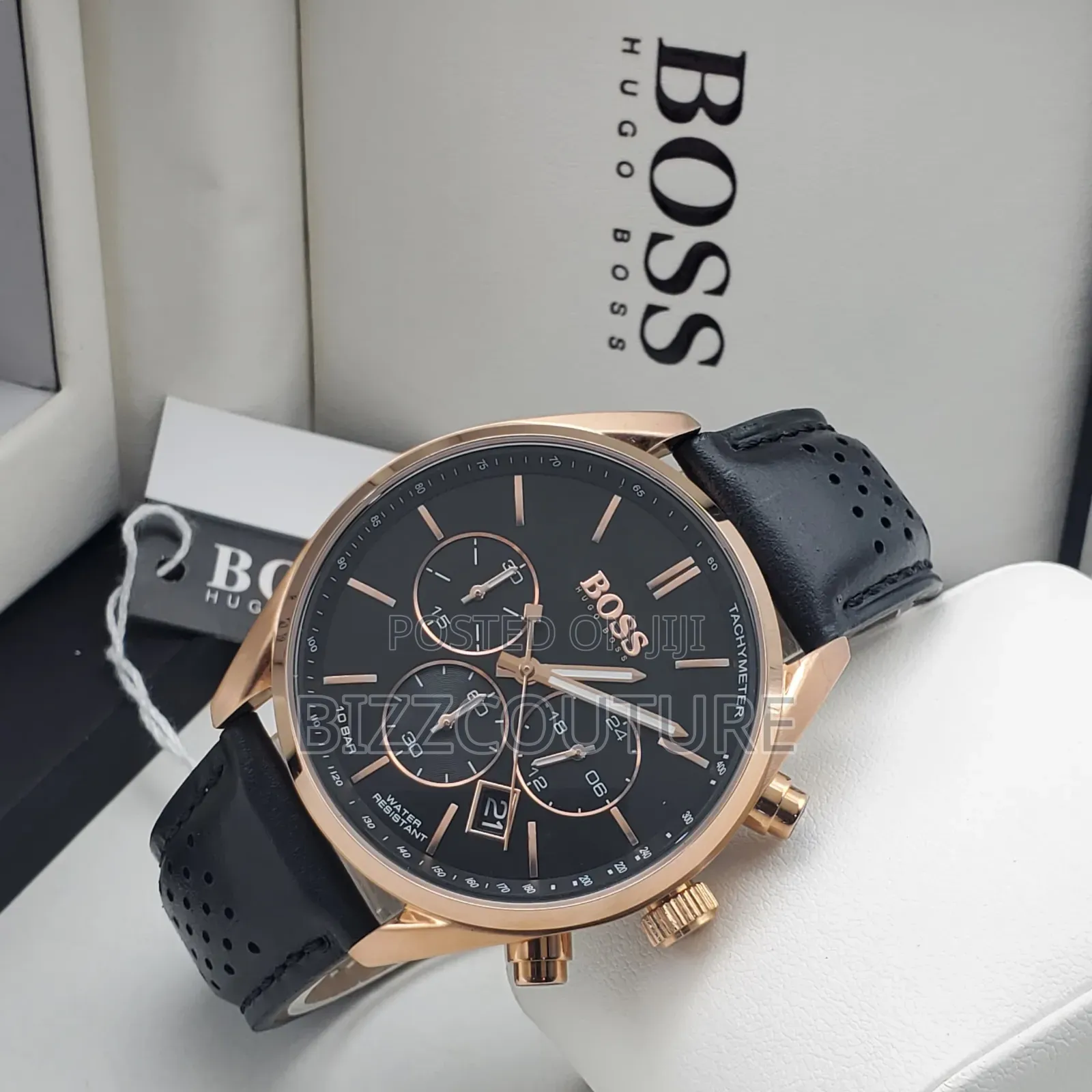 Original Boss Leather Strap Watch Available in Store