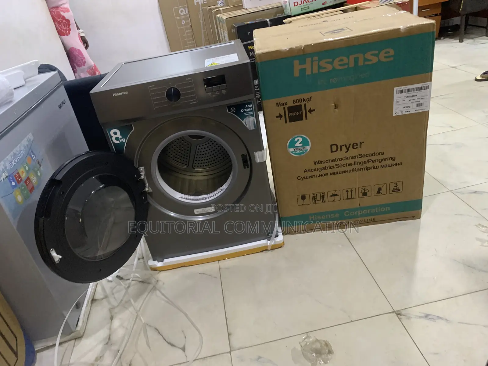 Hisense Dv1w801ut 8kg Freestanding Clothes Dryer