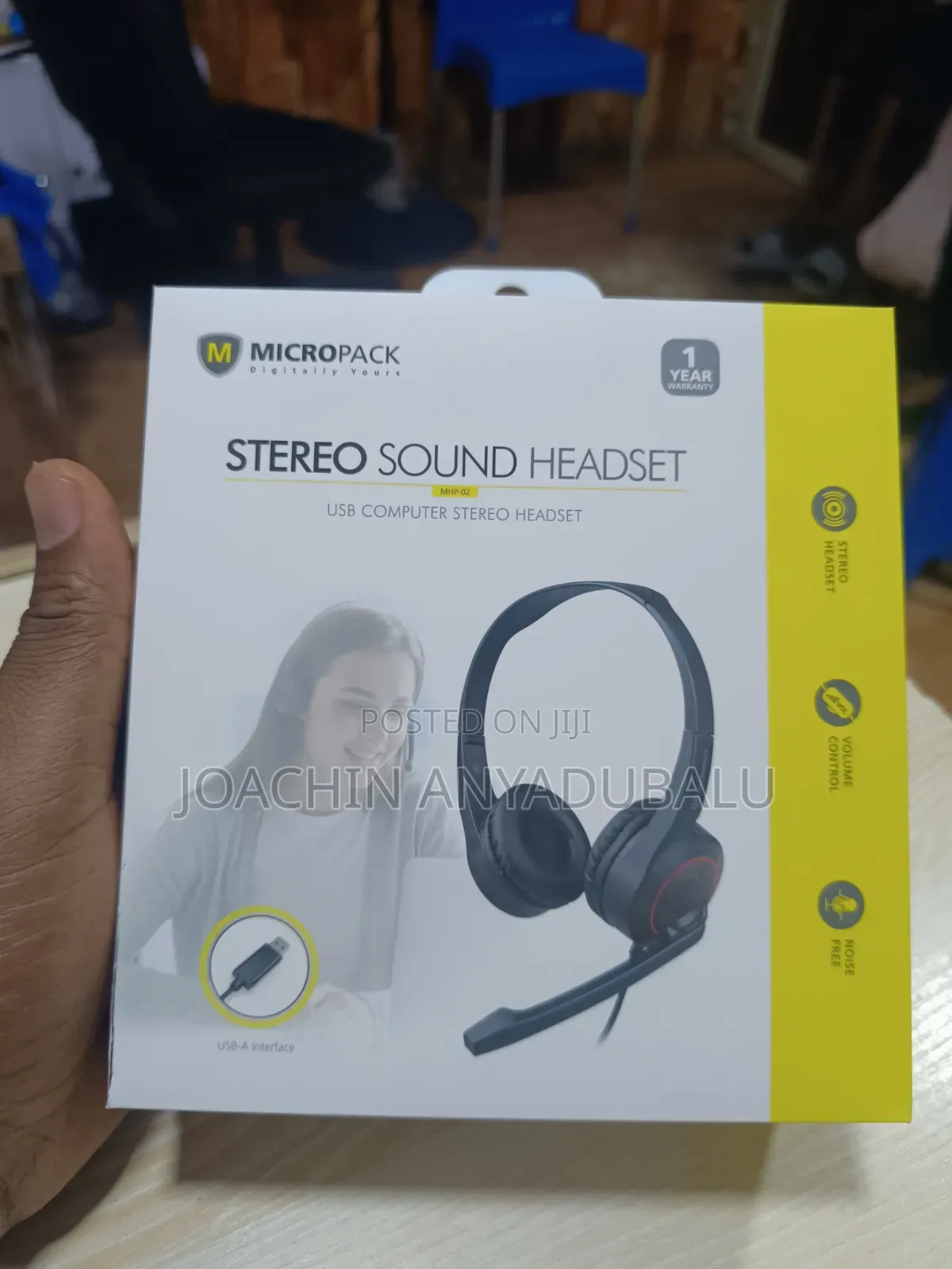 Stereo Sound Wired Headset Mhp-02 Usb-a Noise Cancellation Headset