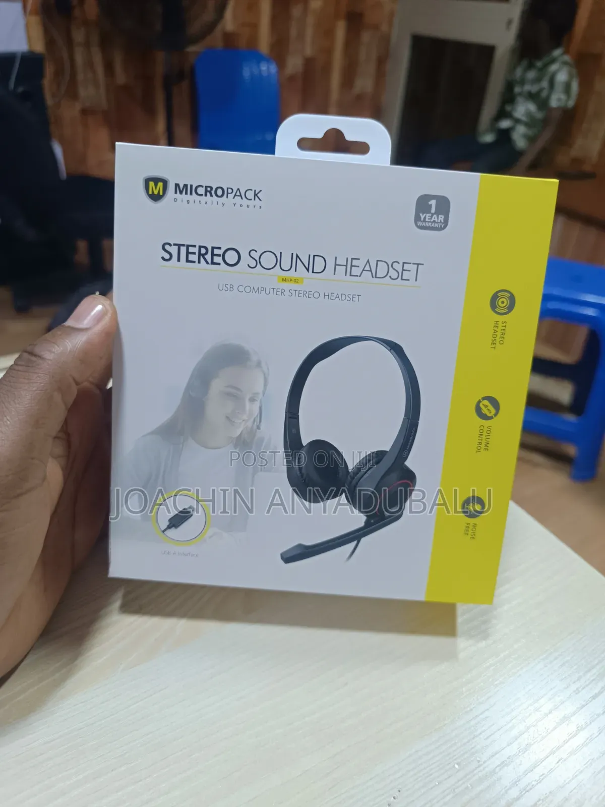 Stereo Sound Wired Headset Mhp-02 Usb-a Noise Cancellation Headset