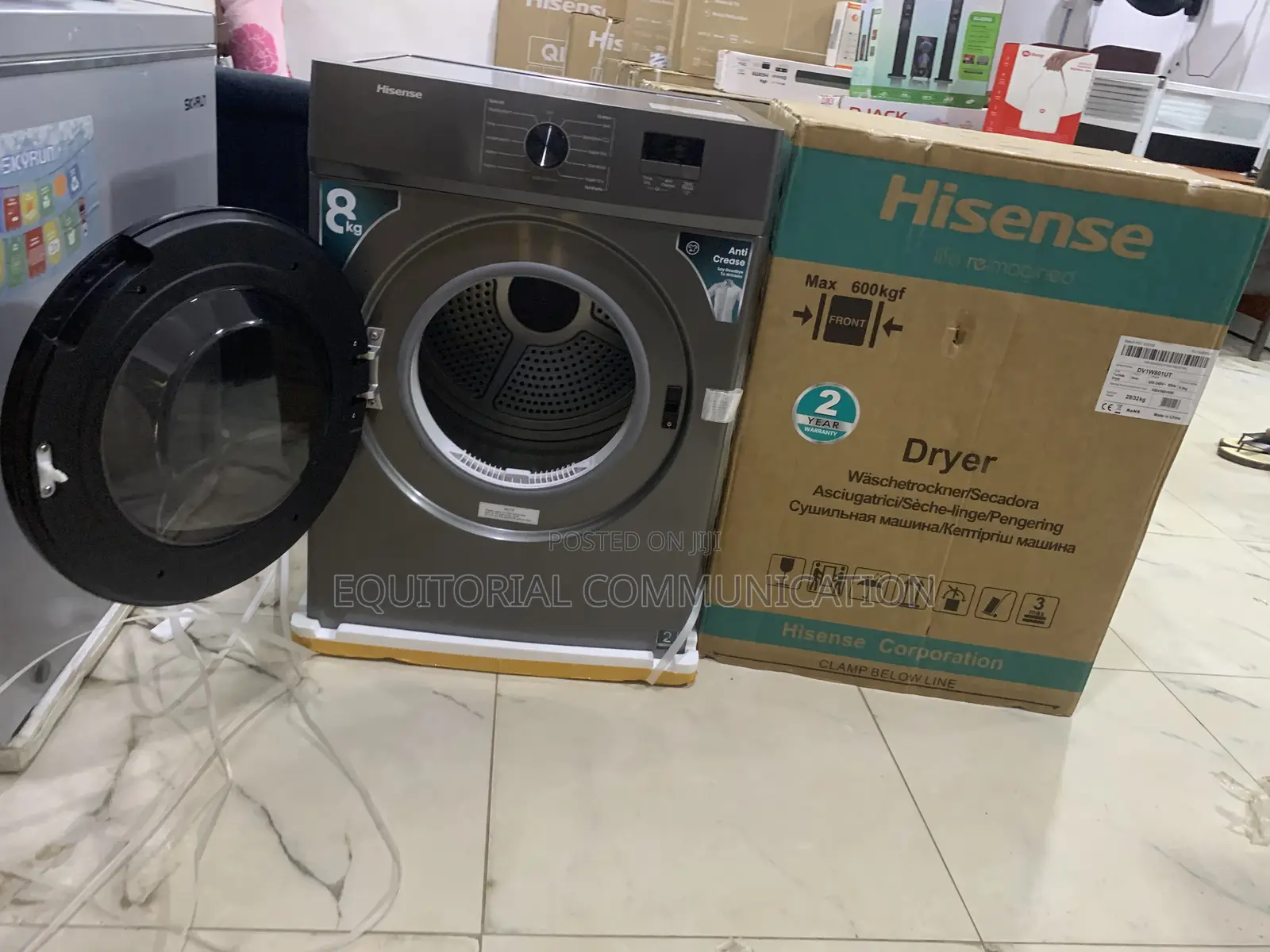 Hisense 8kg Front Loader Dv1w801ut High Efficiency Dryer