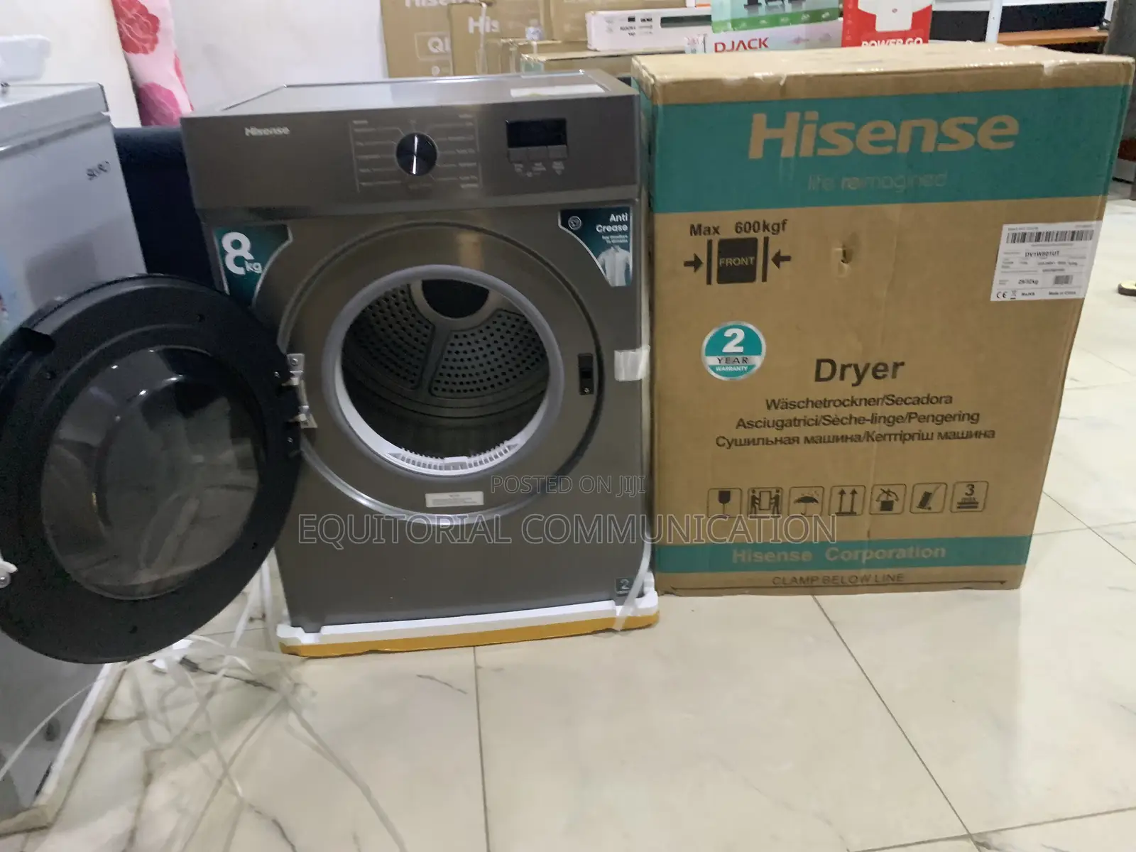 Hisense 8kg Dryer With Wrinkle Reduction Feature