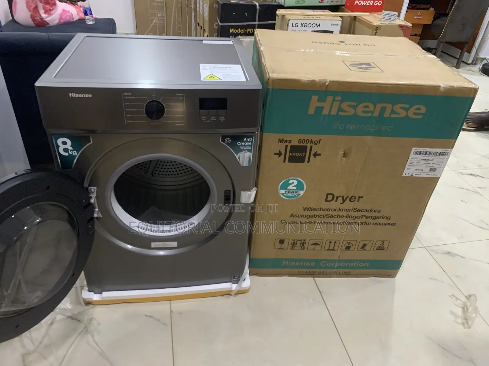 Hisense 8kg Dryer With Wrinkle Reduction Feature