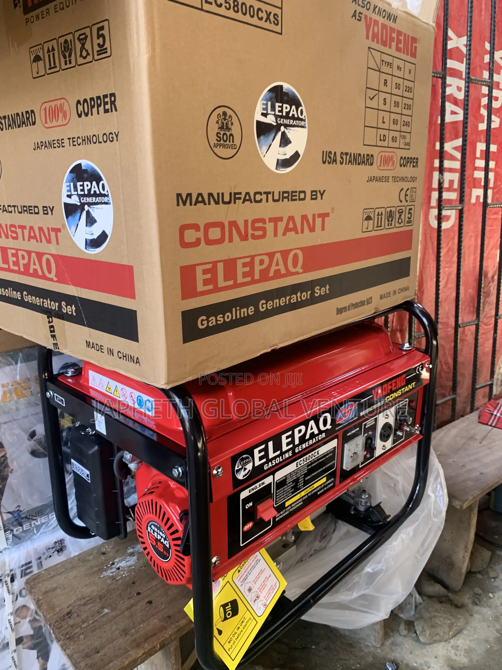 Elepaq Constant Generator 4.5kva 100% Copper Coil