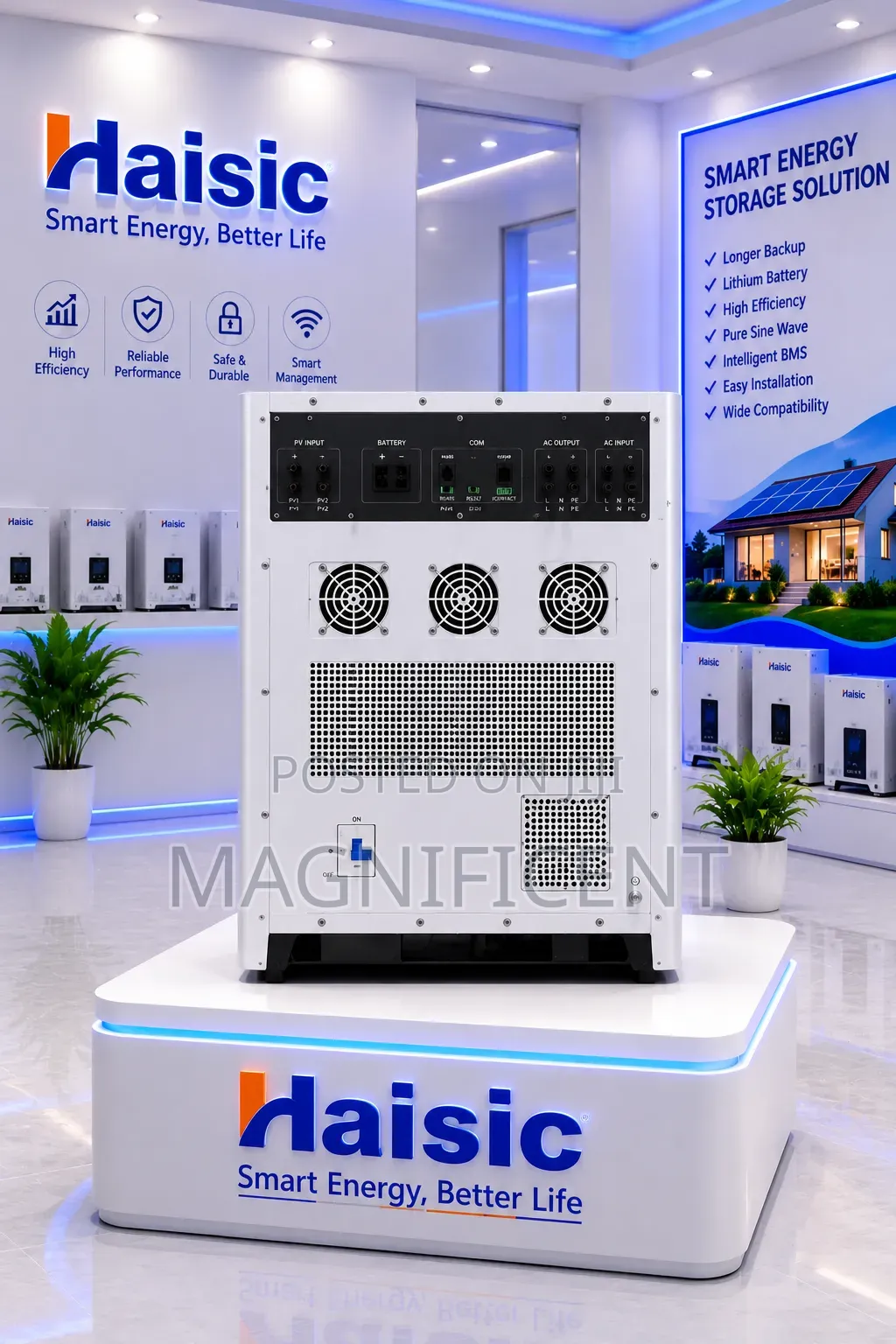 Haisic 8kwh Lithium Battery 4.2kva Inverter All-in-One Energy Storag