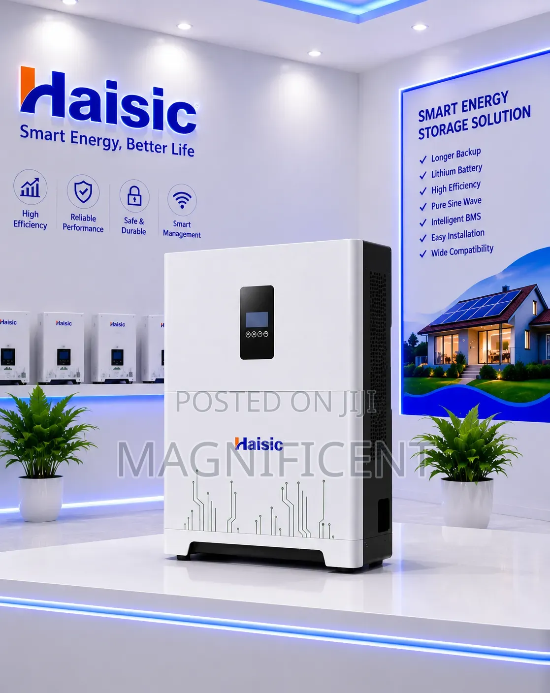 Haisic 8kwh Lithium Battery 4.2kva Inverter All-in-One Energy Storag