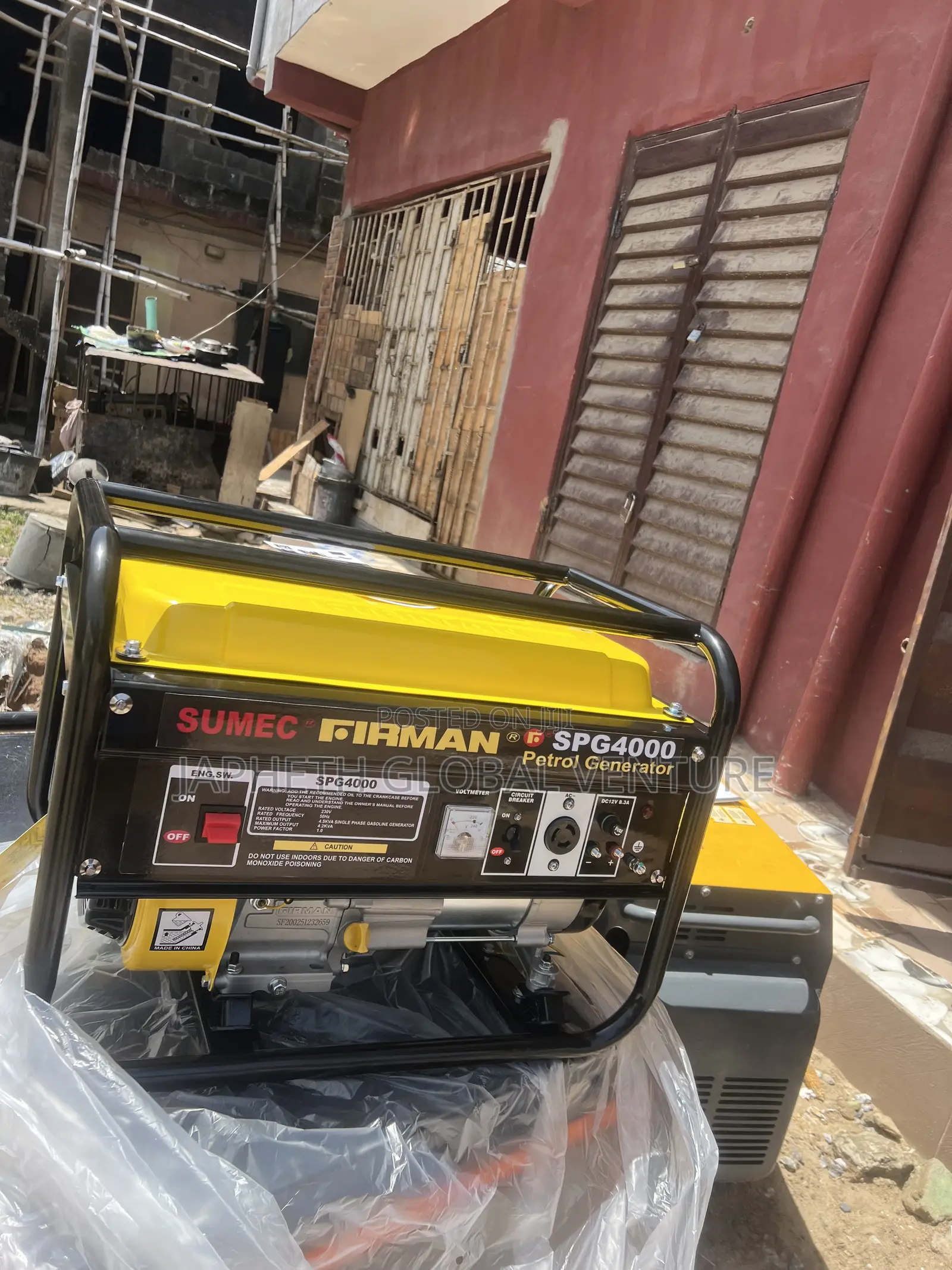 Sumec Firman SPG 4000 4.5kva 100% Copper Coil