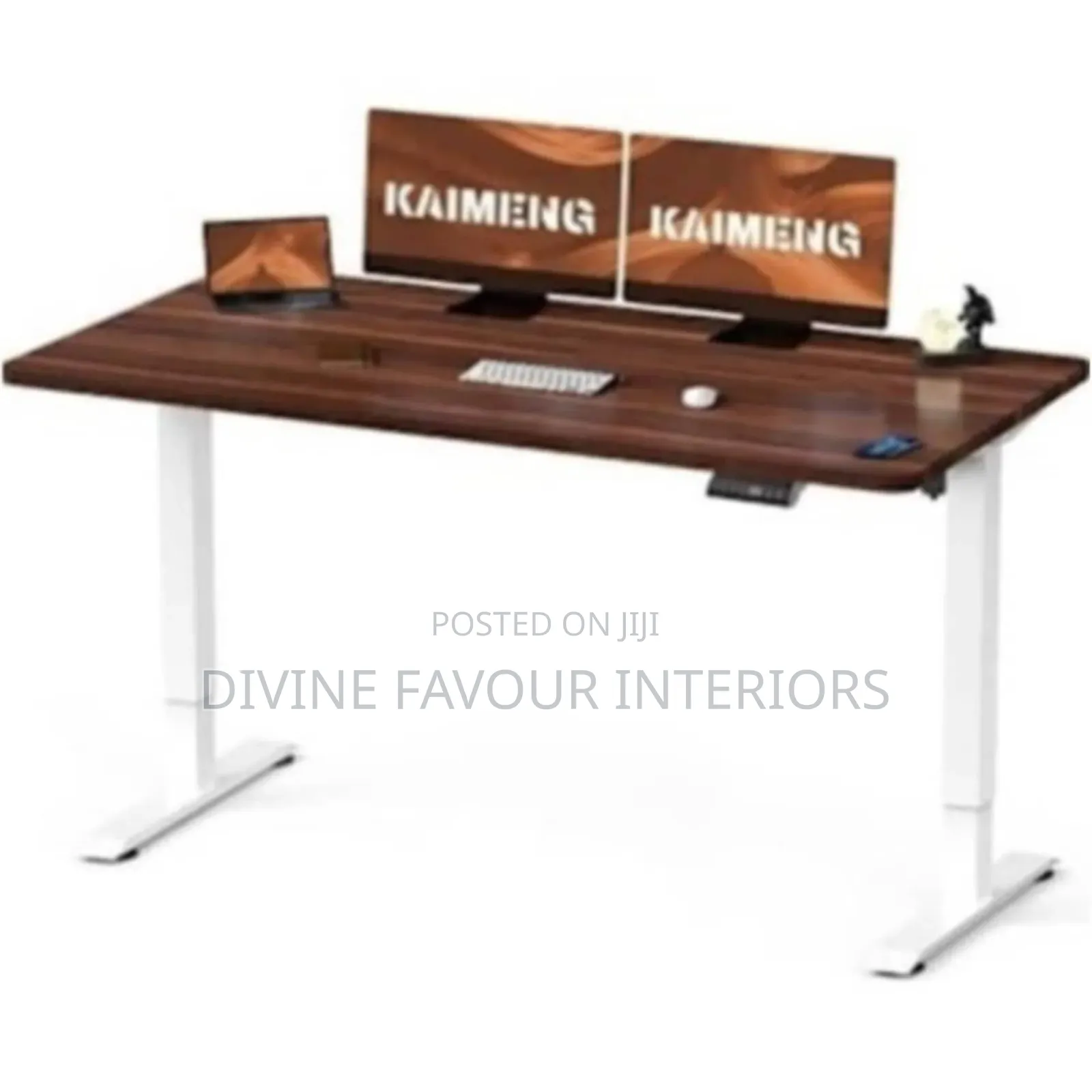 Electric Sit-Stand Desk With Wooden Desktop - 1.2m