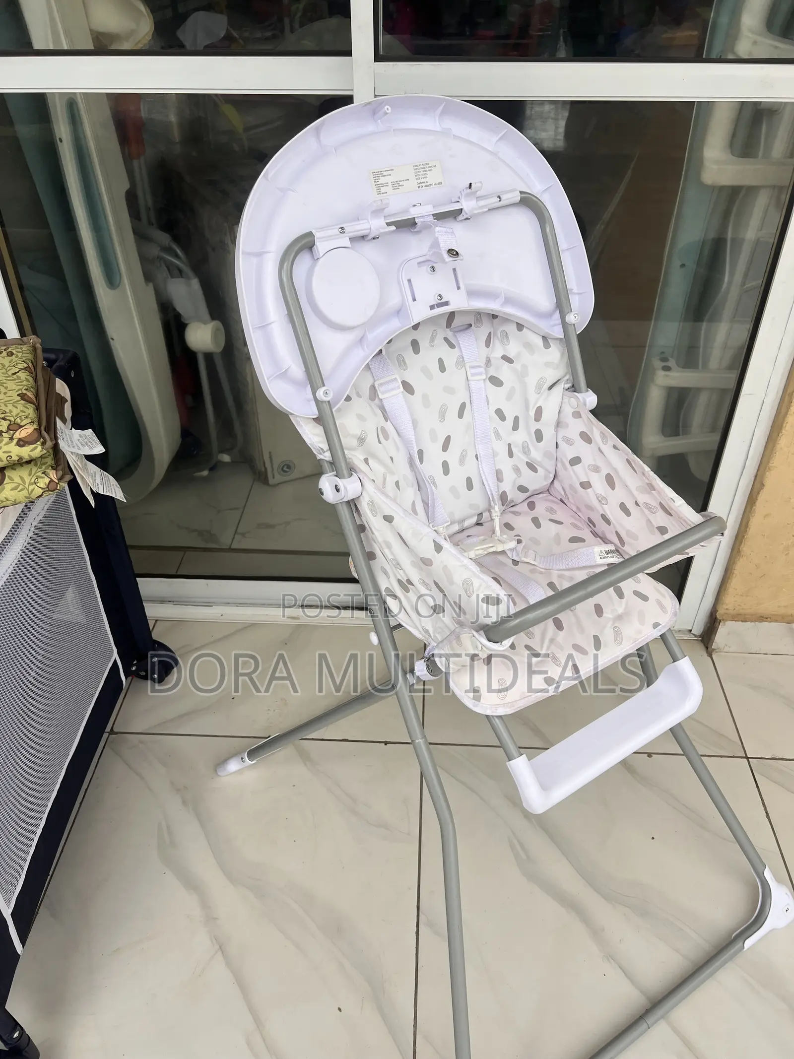 Babylo Feeding High Chair With Footrest Seat Belt and Cup Holder