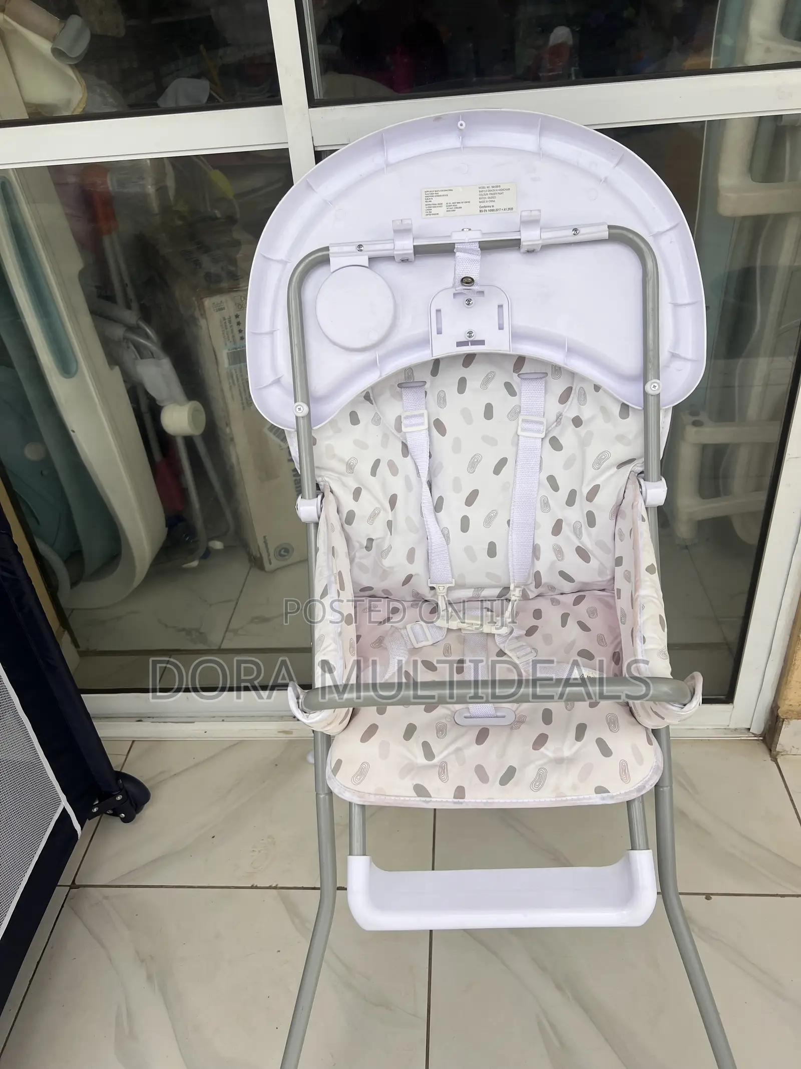 Babylo Feeding High Chair With Footrest Seat Belt and Cup Holder