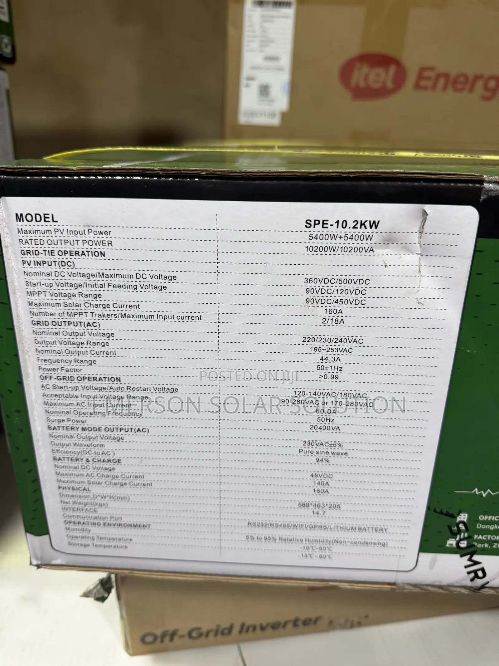 10.2kva 48v Sumry Hybrid Inverter