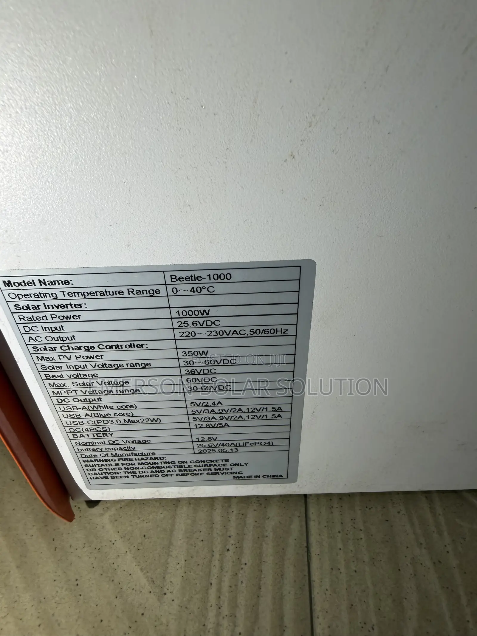 JCNS 1kwh /350w 200w Panel