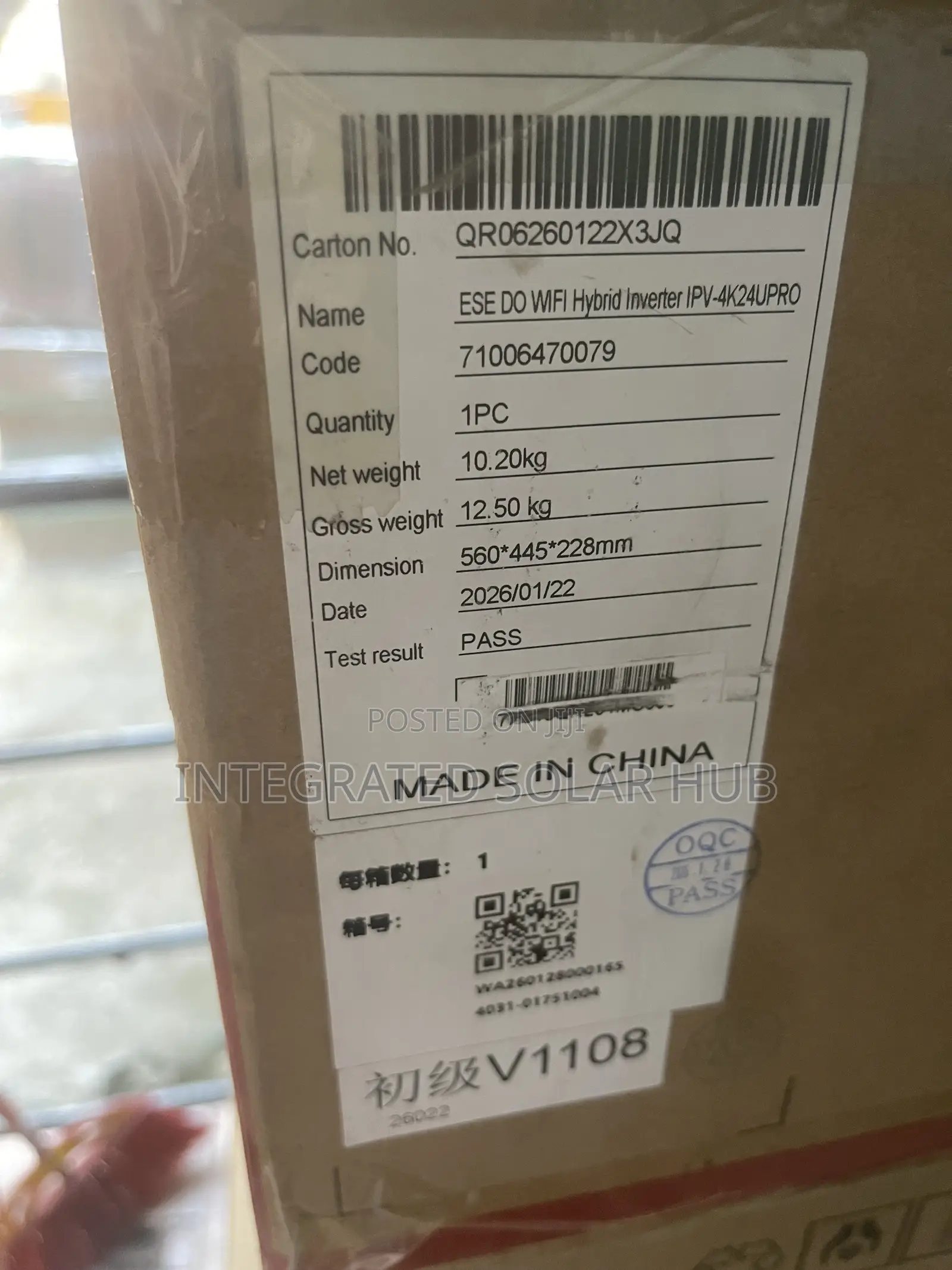 Itel 4kva 24v Hybrid Inverter