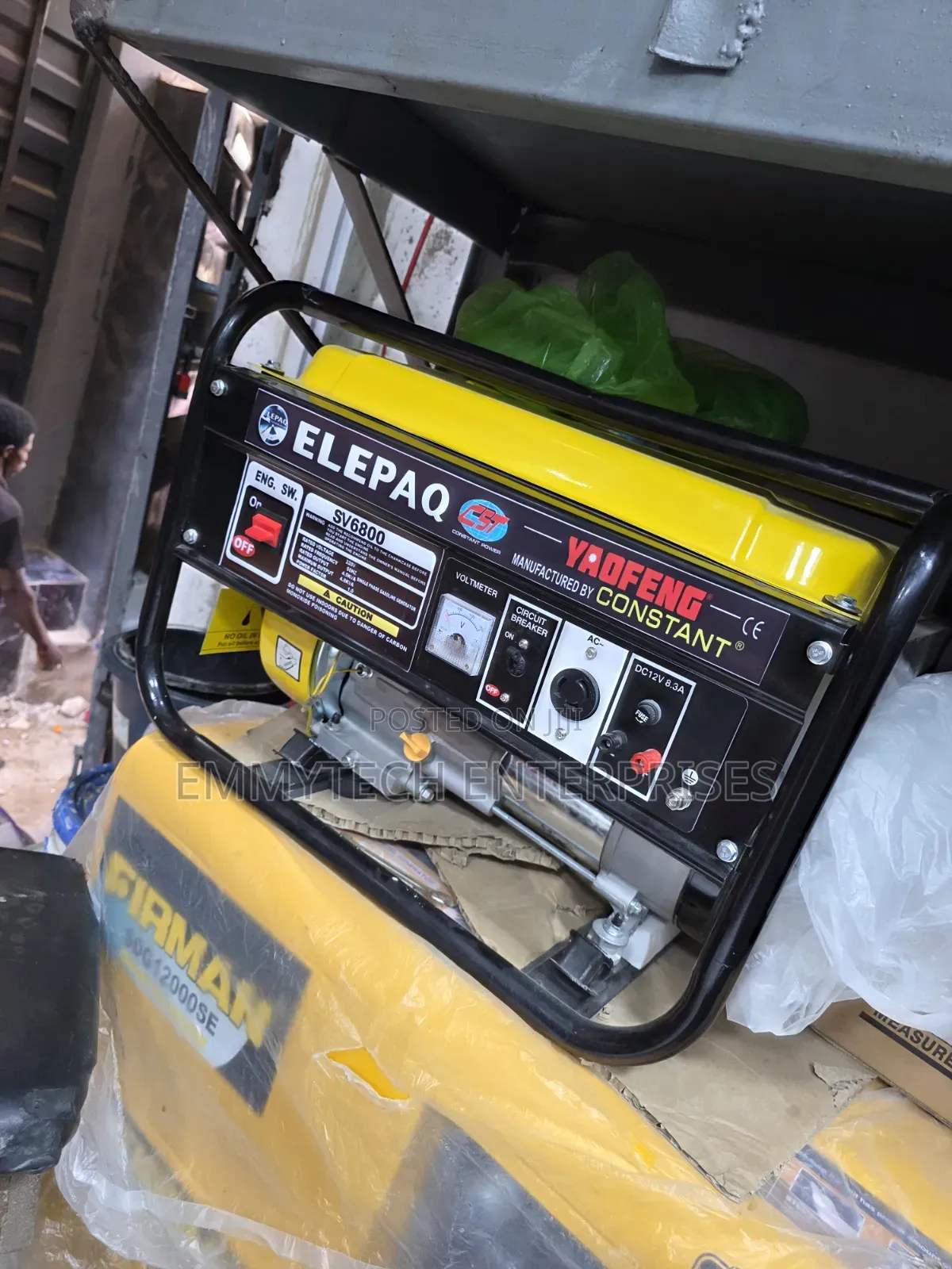 Original Elepaq Constant Petrol Generator 4.5kva 100%Copper Coil