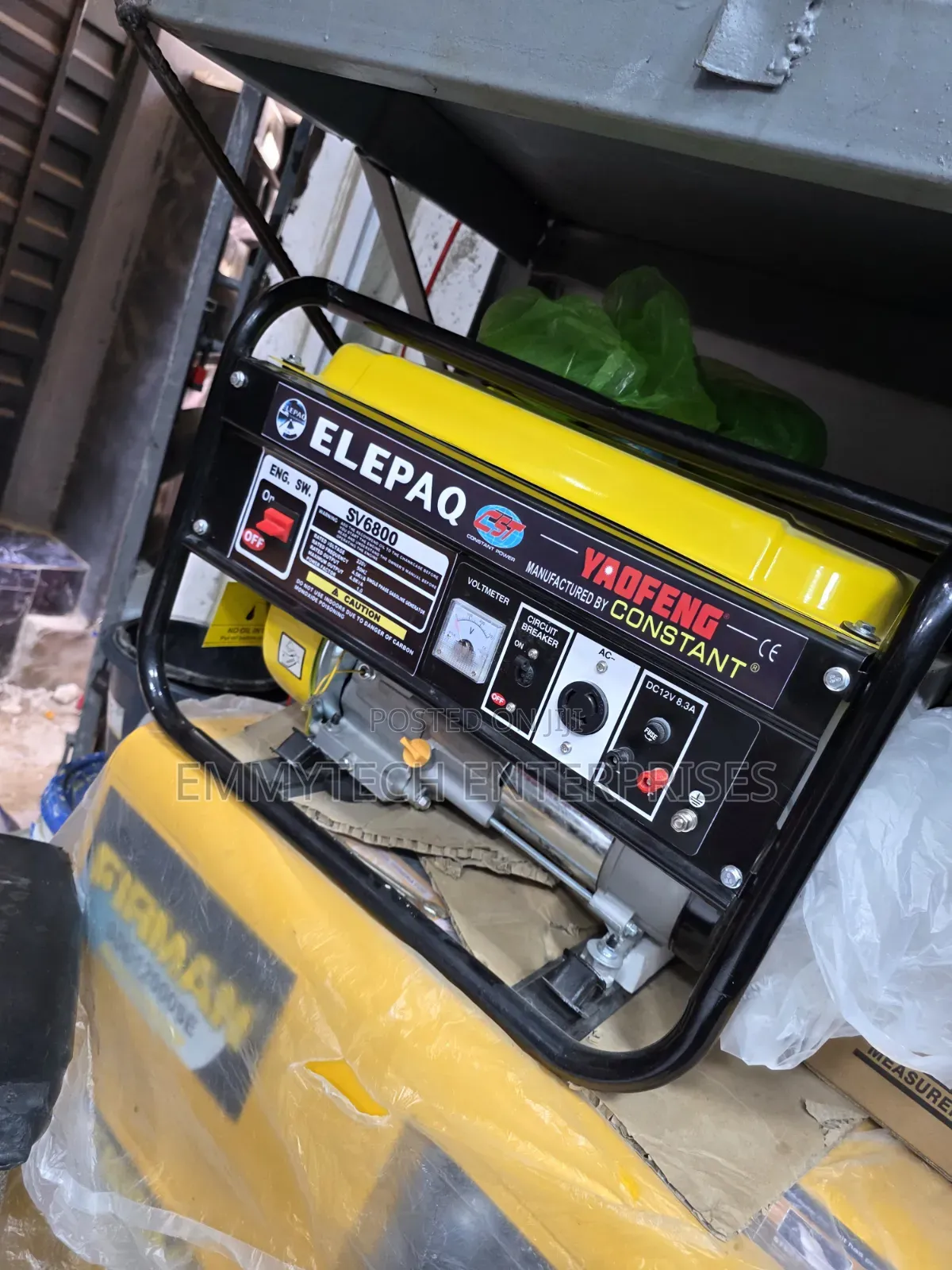 Original Elepaq Constant Petrol Generator 4.5kva 100%Copper Coil